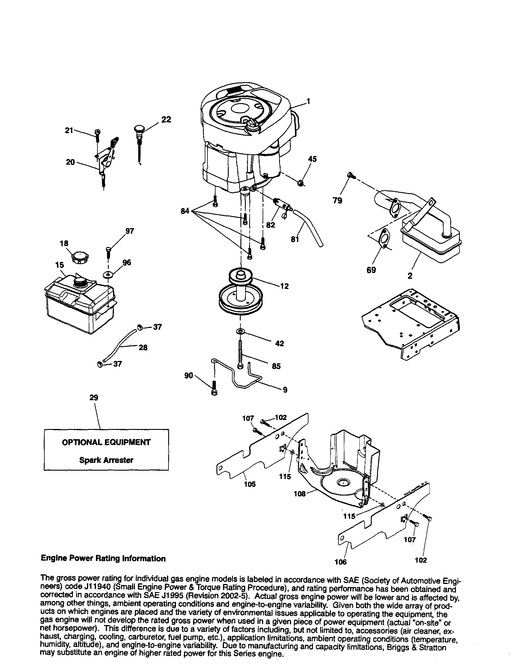 Craftsman 917254030 engine diagram