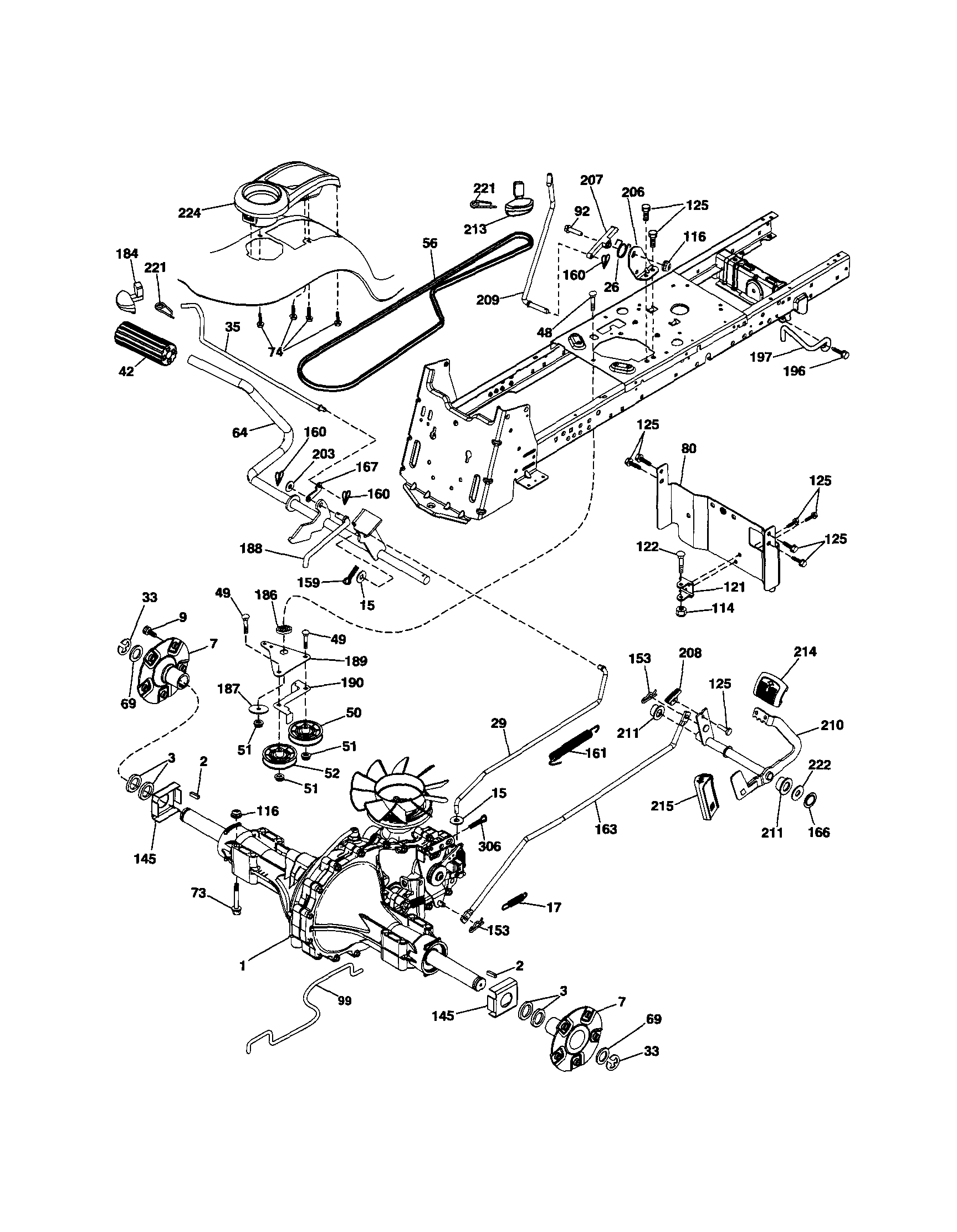 Craftsman 917253711 ground drive diagram