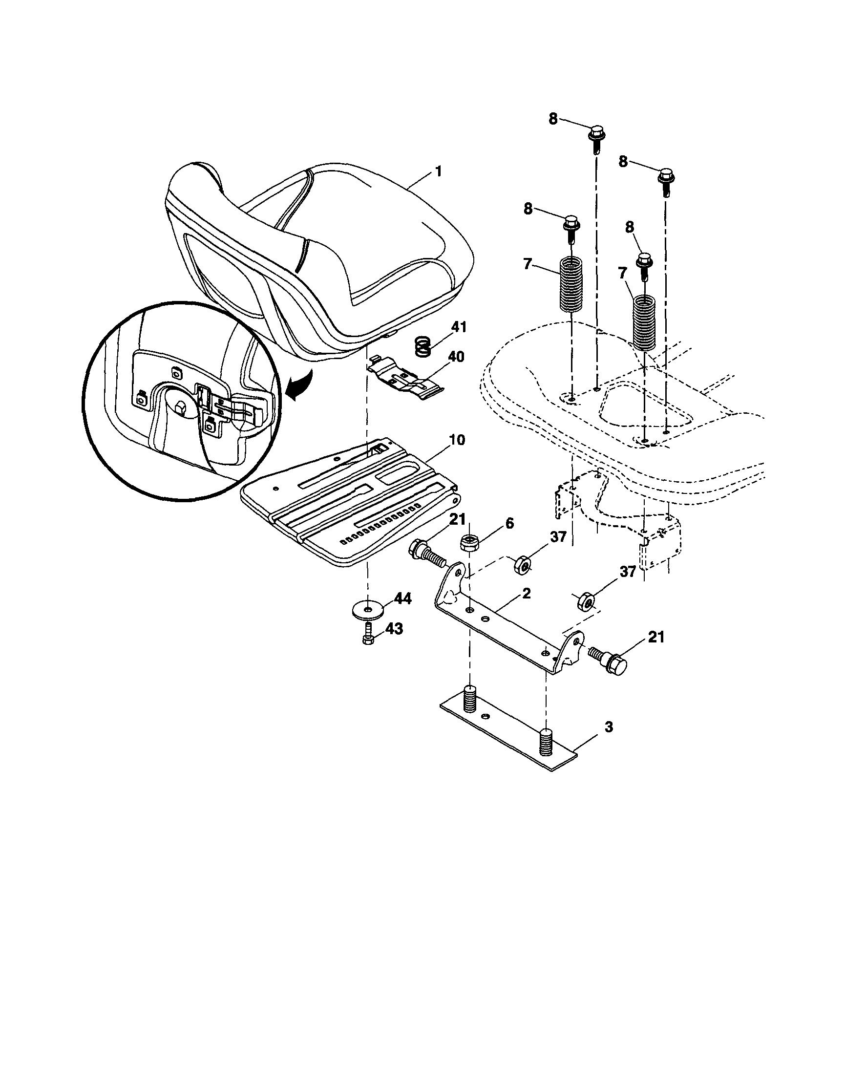 Craftsman 917253711 seat diagram