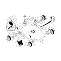 Craftsman 917254540 drive control/gear case/wheels diagram