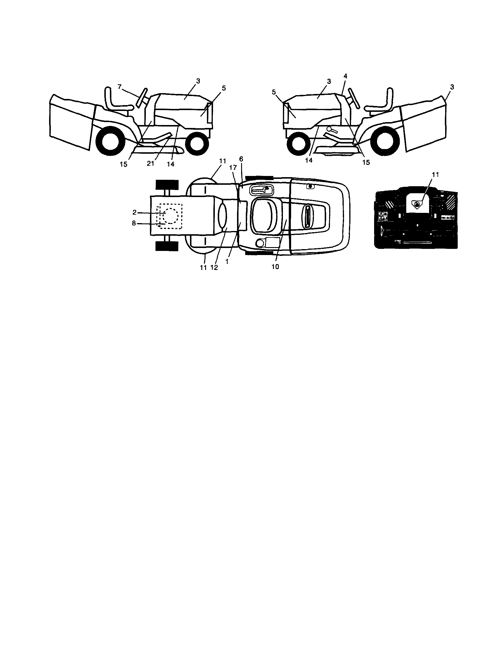 Craftsman 917254601 decals diagram