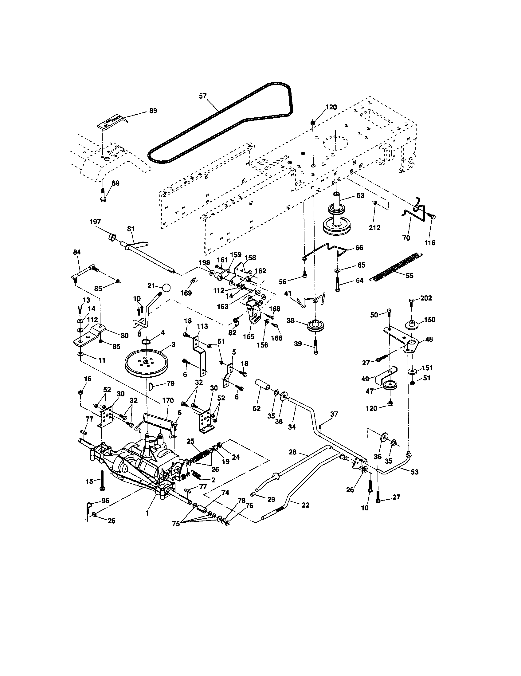 Craftsman 917289033 ground drive diagram