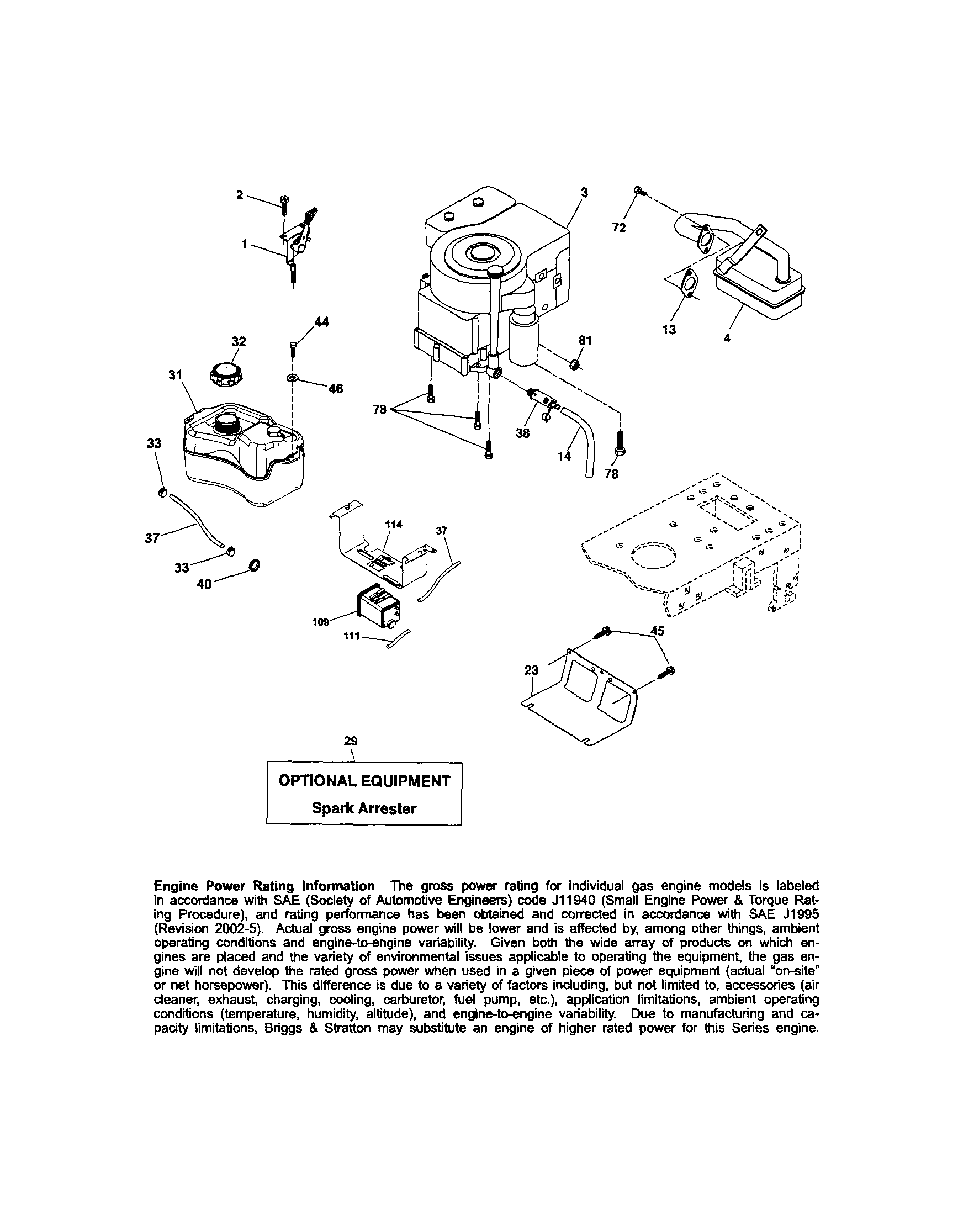 Craftsman 917289033 engine diagram