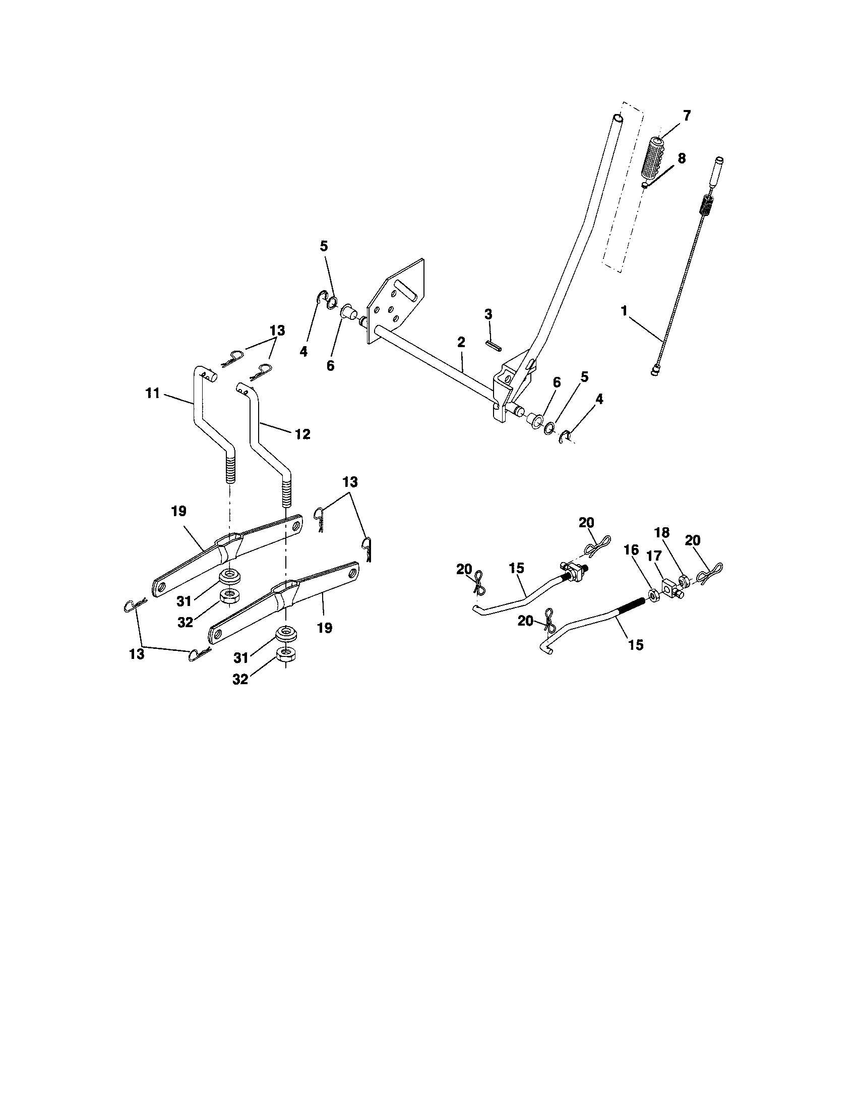Craftsman 917289033 lift diagram