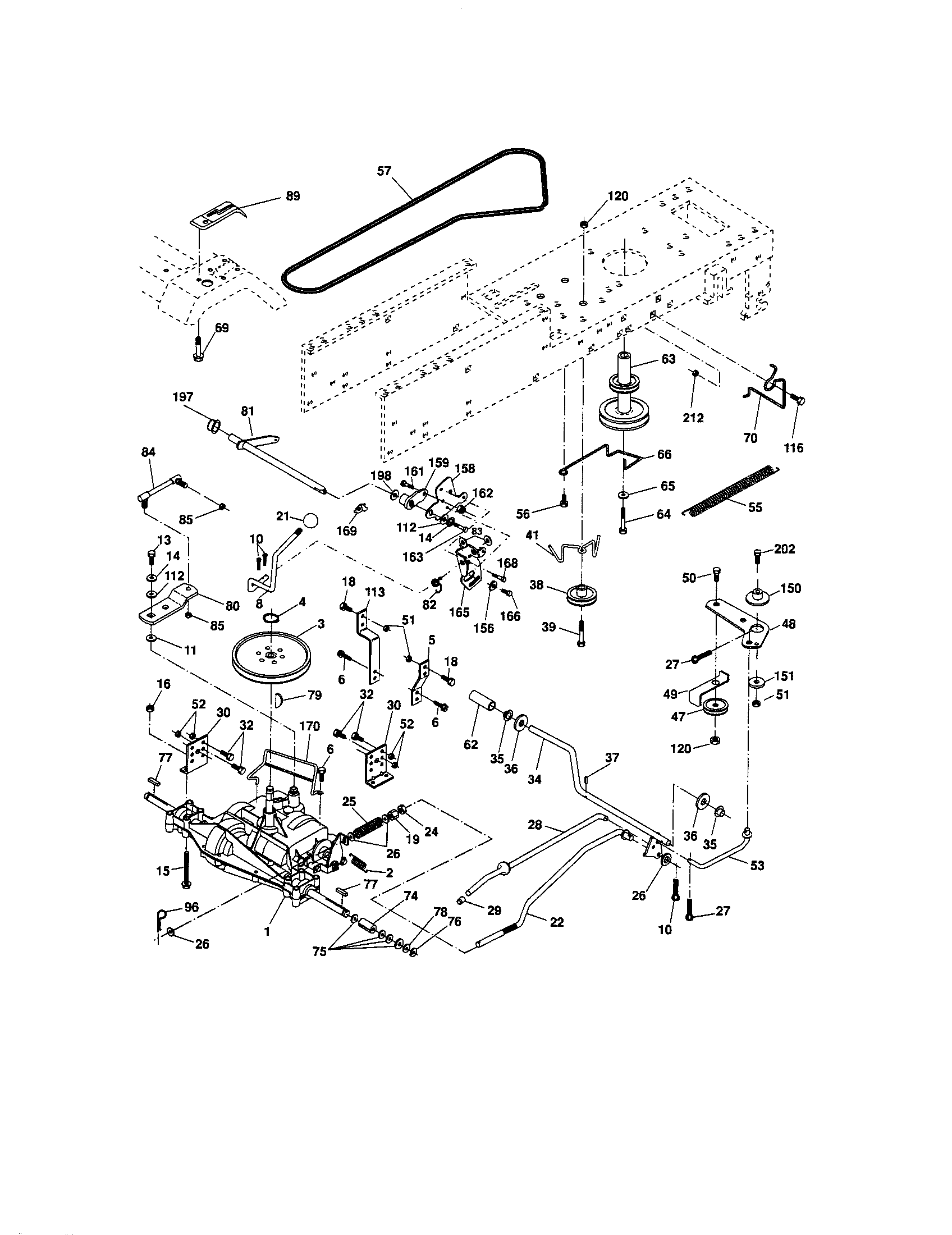 Craftsman 917289130 ground drive diagram