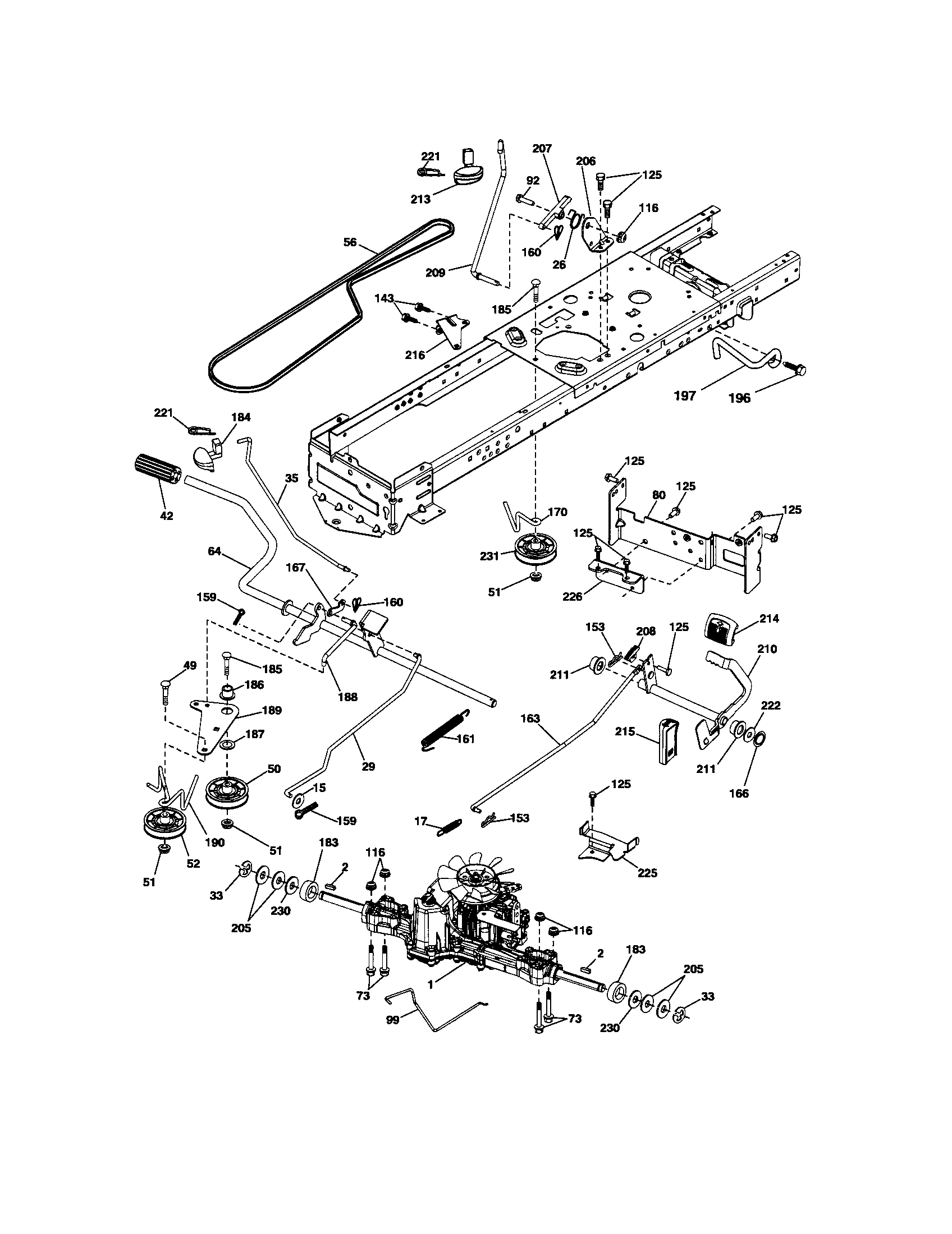 Craftsman 917289912 ground drive diagram