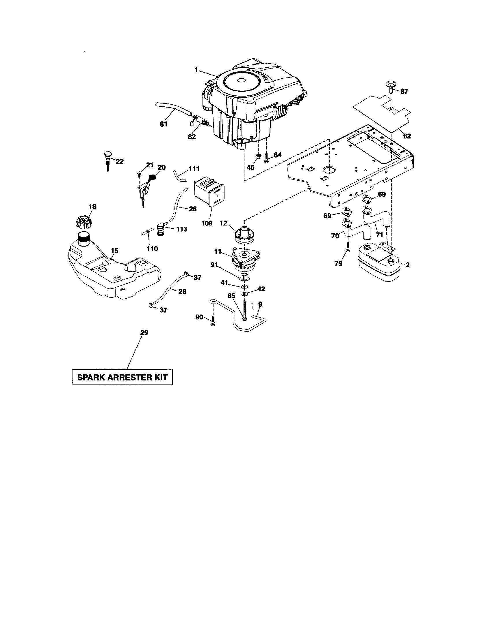 Craftsman 917289912 engine diagram