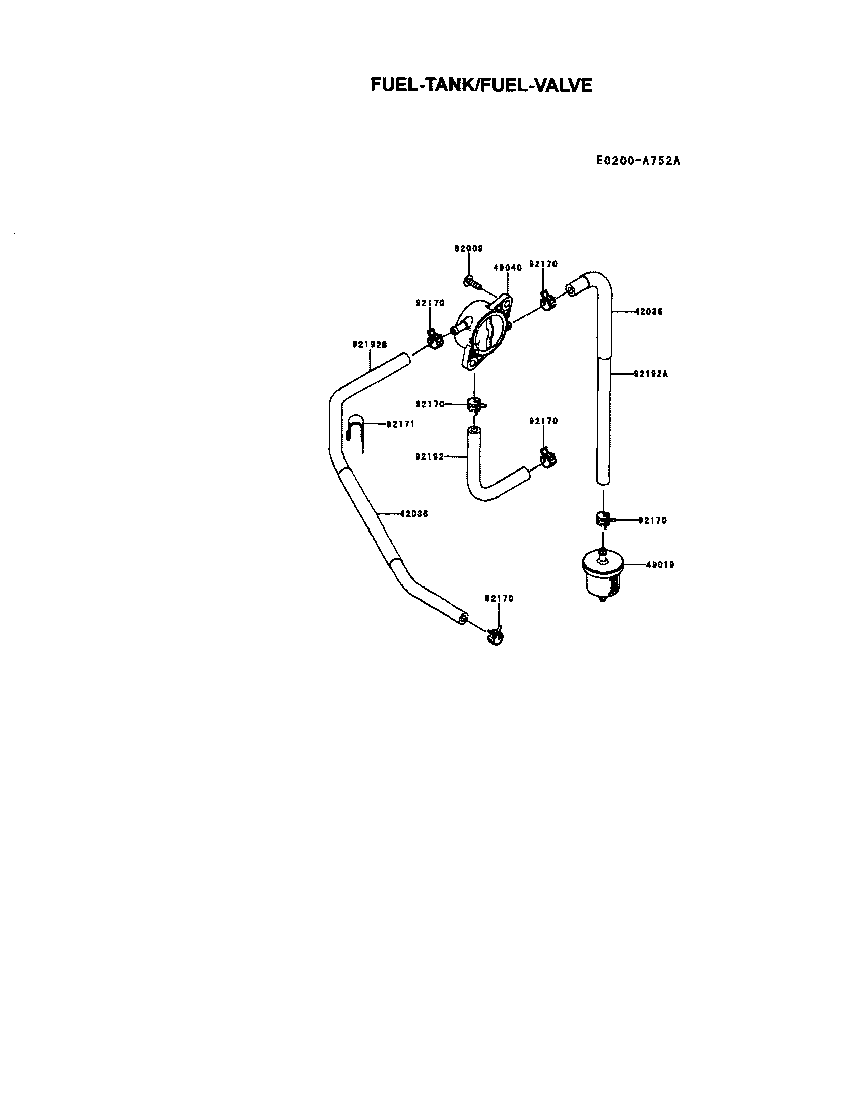 Husqvarna LGT24K54/240470 fuel-tank/fuel-valve diagram