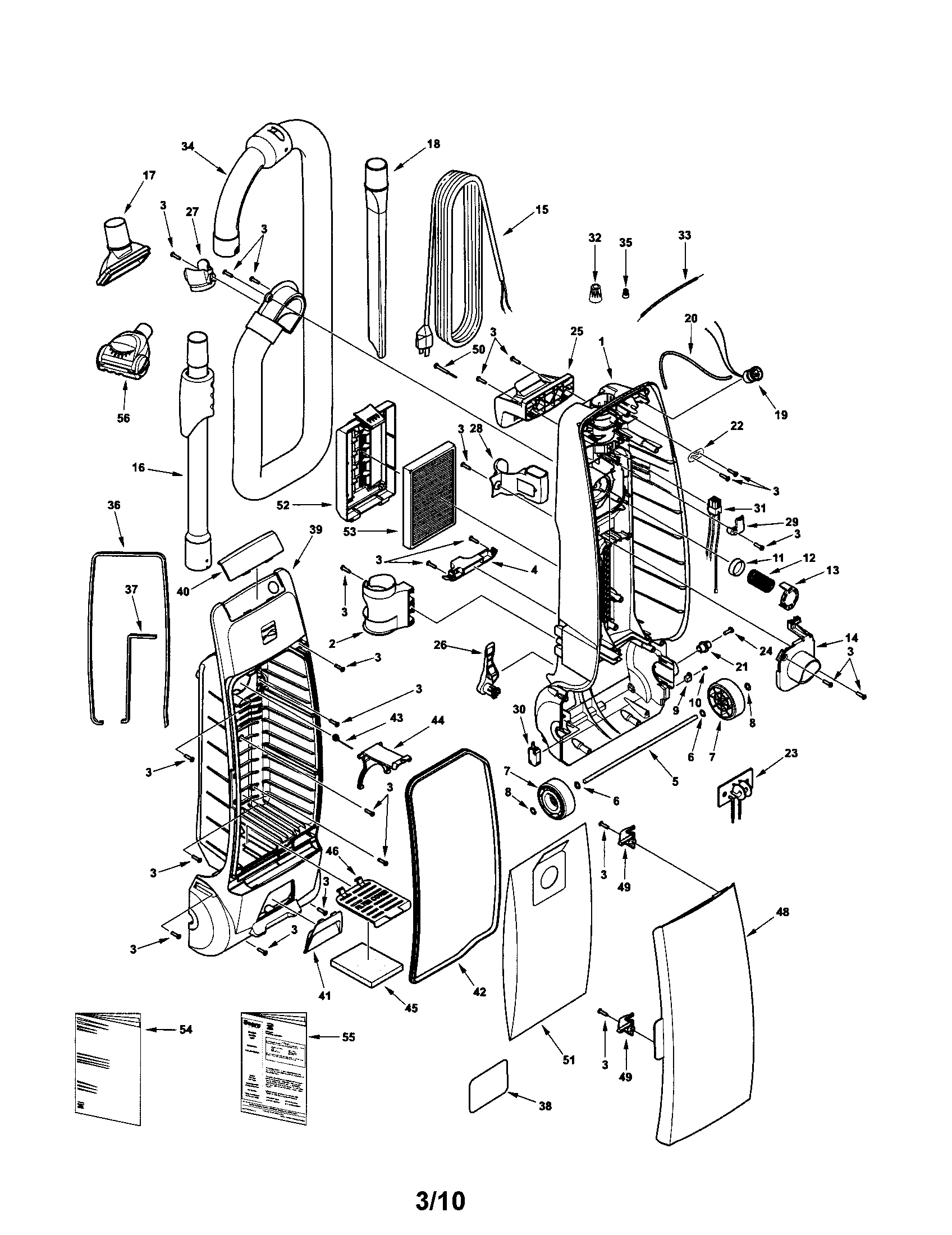 Kenmore 11631100900 dust compartment diagram