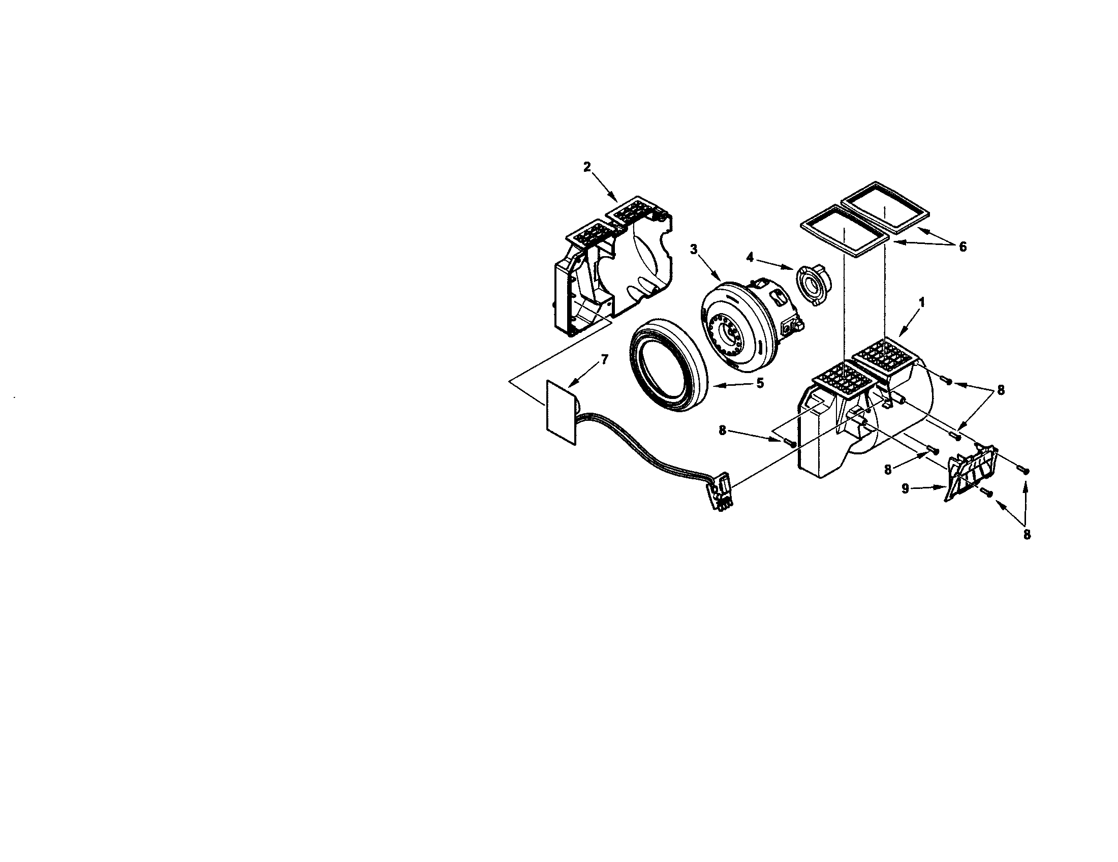 Kenmore 11631100900 fan motor diagram