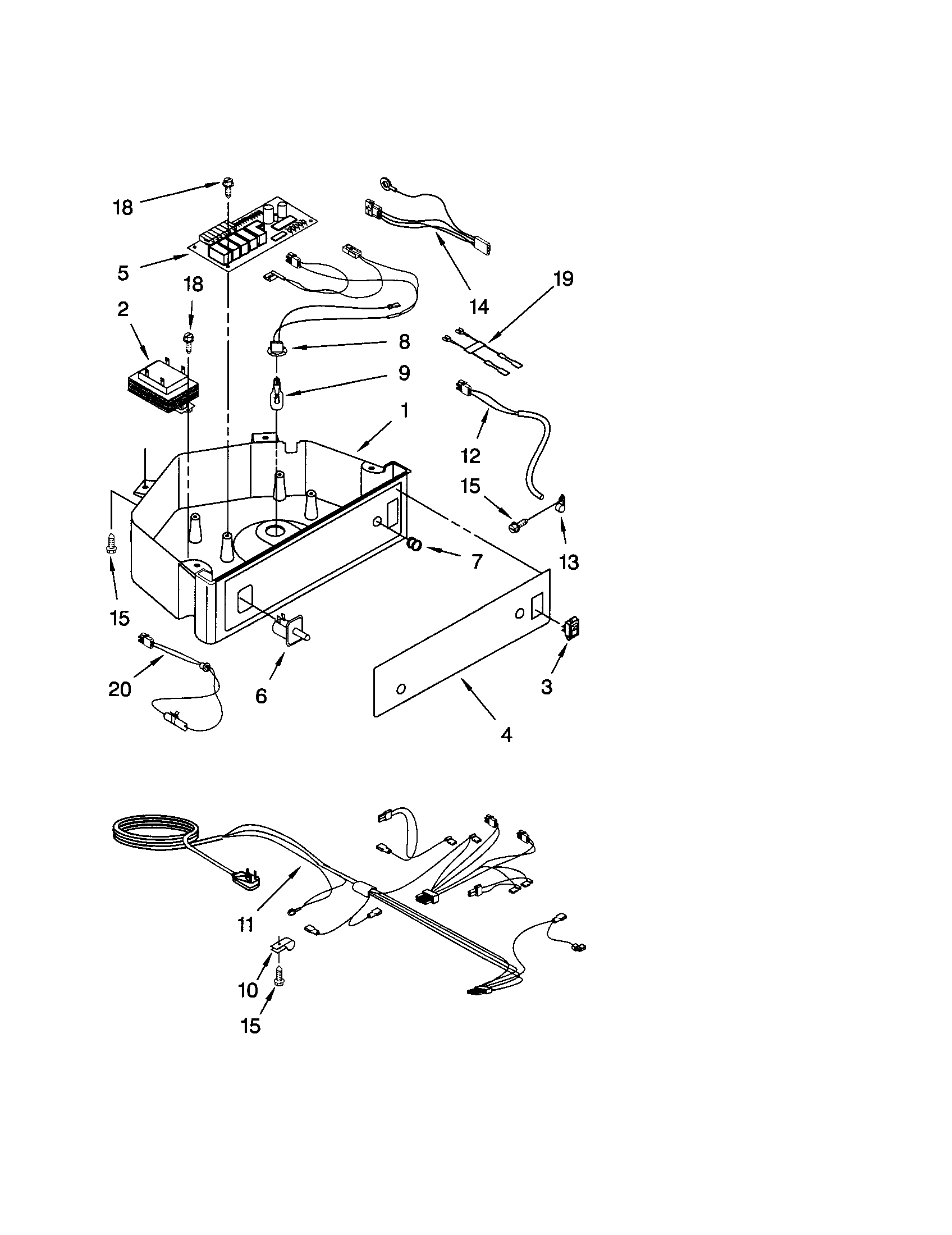 Scotsman CSW45PA1D control panel diagram