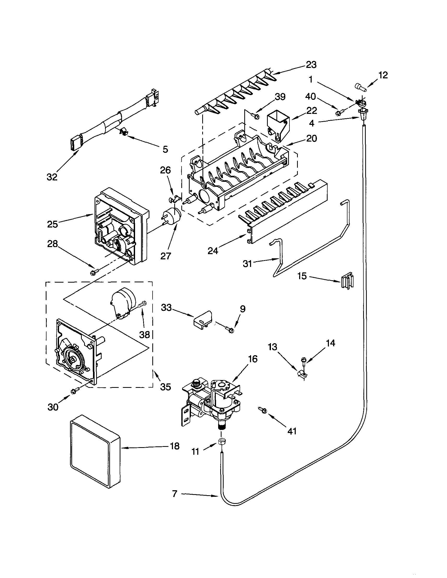 Ikea IR8GSMXRW01 icemaker diagram