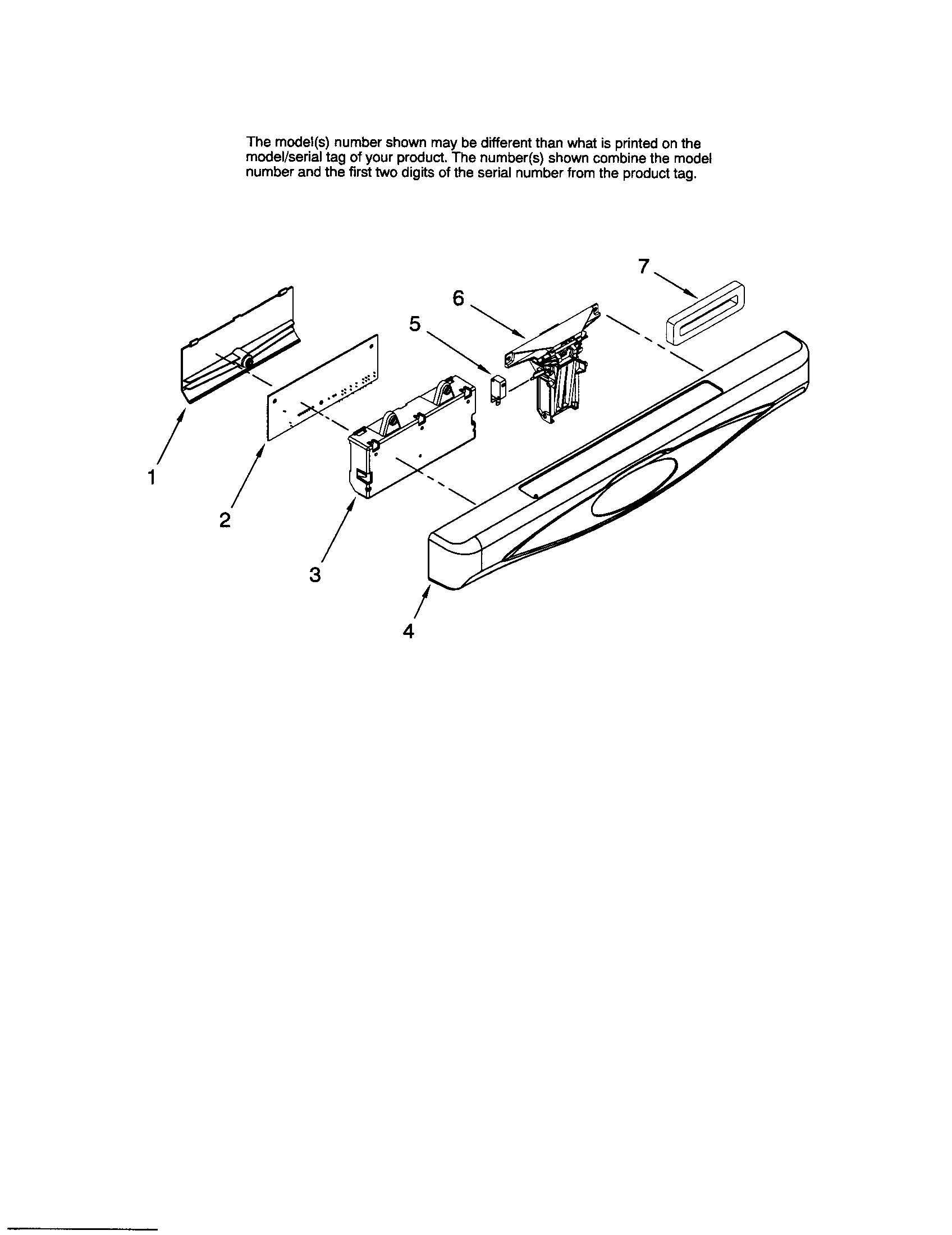Maytag MDBS561AWQ1 control panel diagram