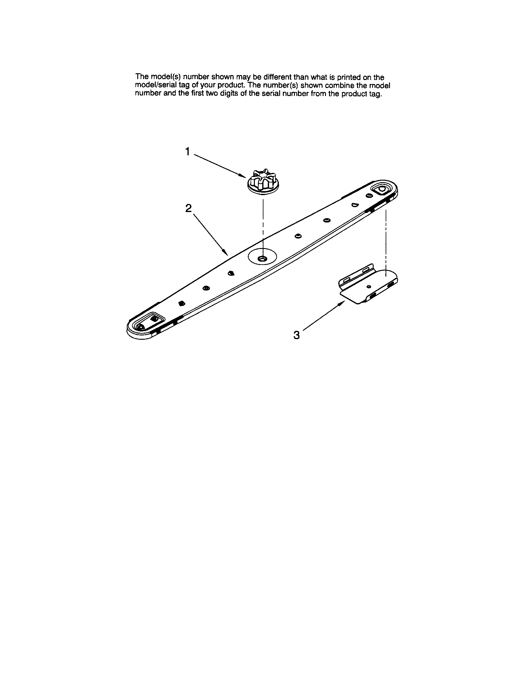 Maytag MDBS561AWQ1 lower washarm diagram