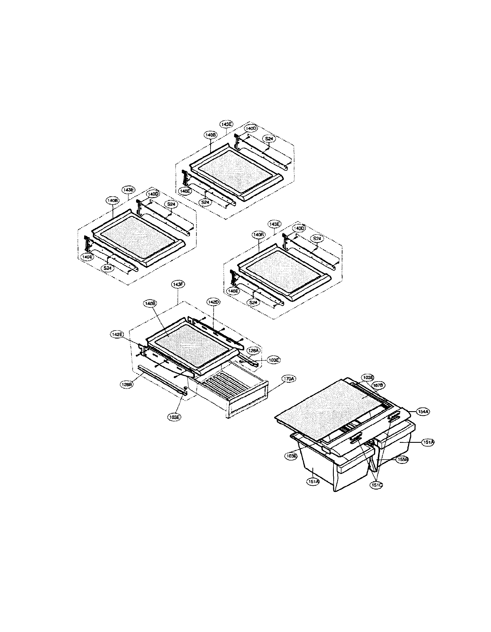 LG LBC20514TT/00 refrigerator parts diagram