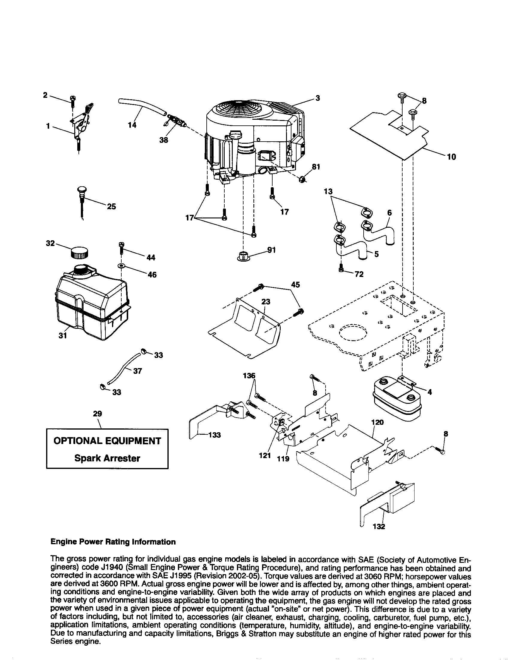 Craftsman 917254091 engine diagram