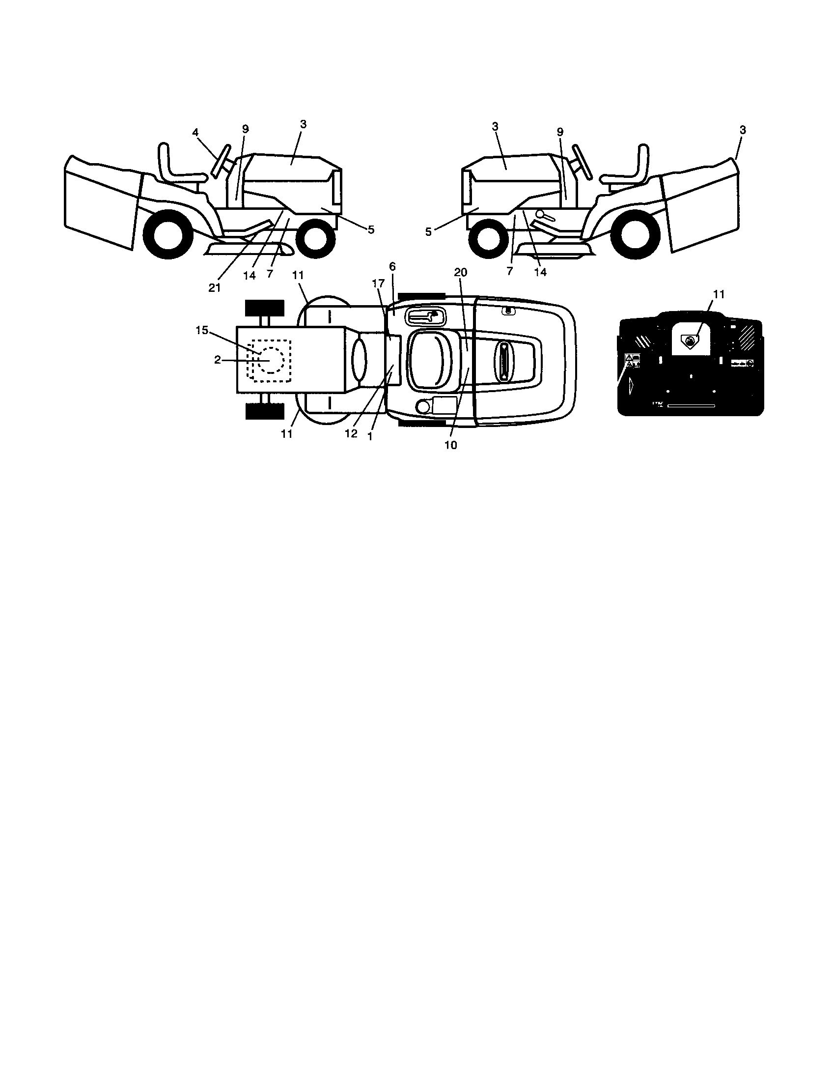 Craftsman 917254091 decals diagram