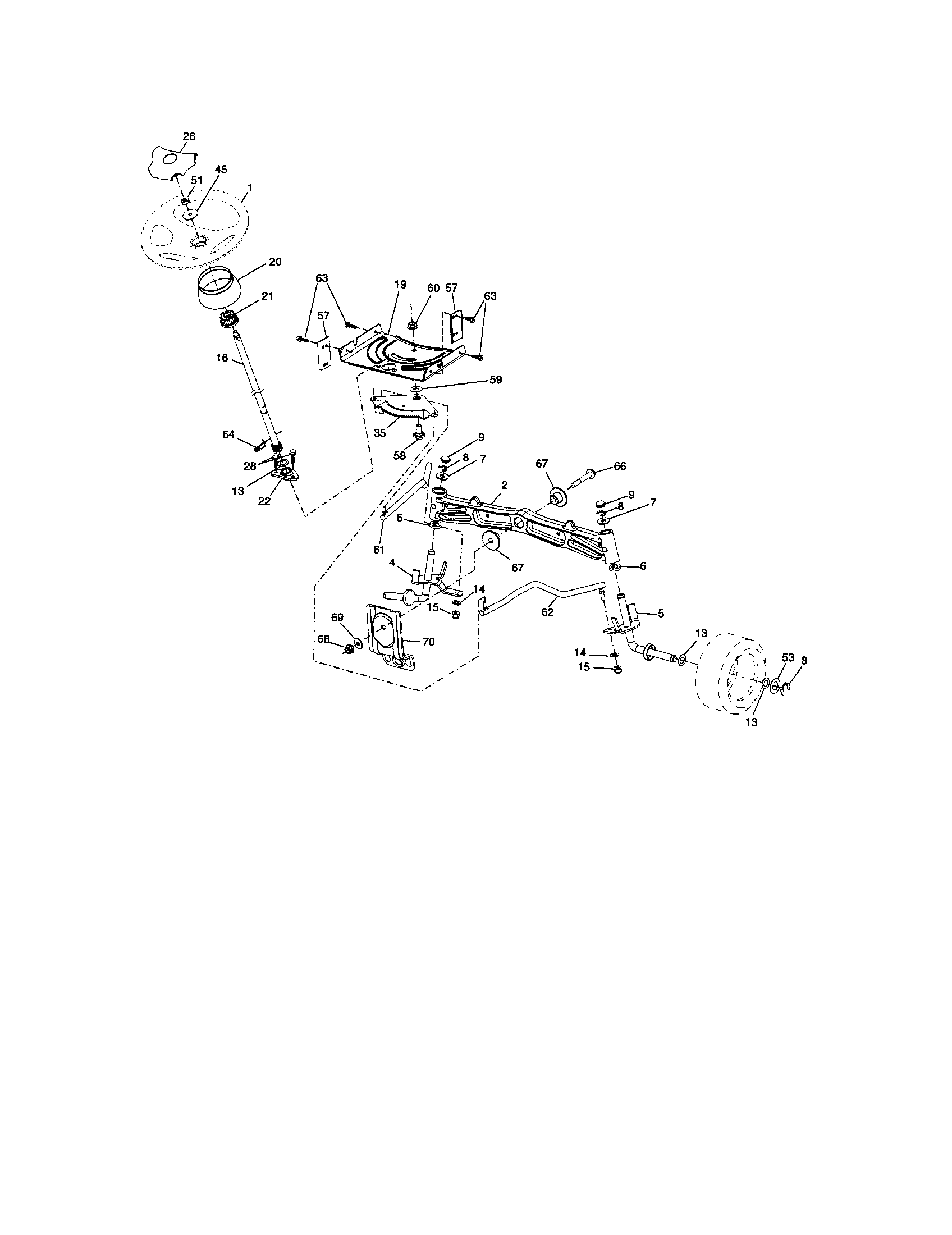 Craftsman 917289213 steering diagram