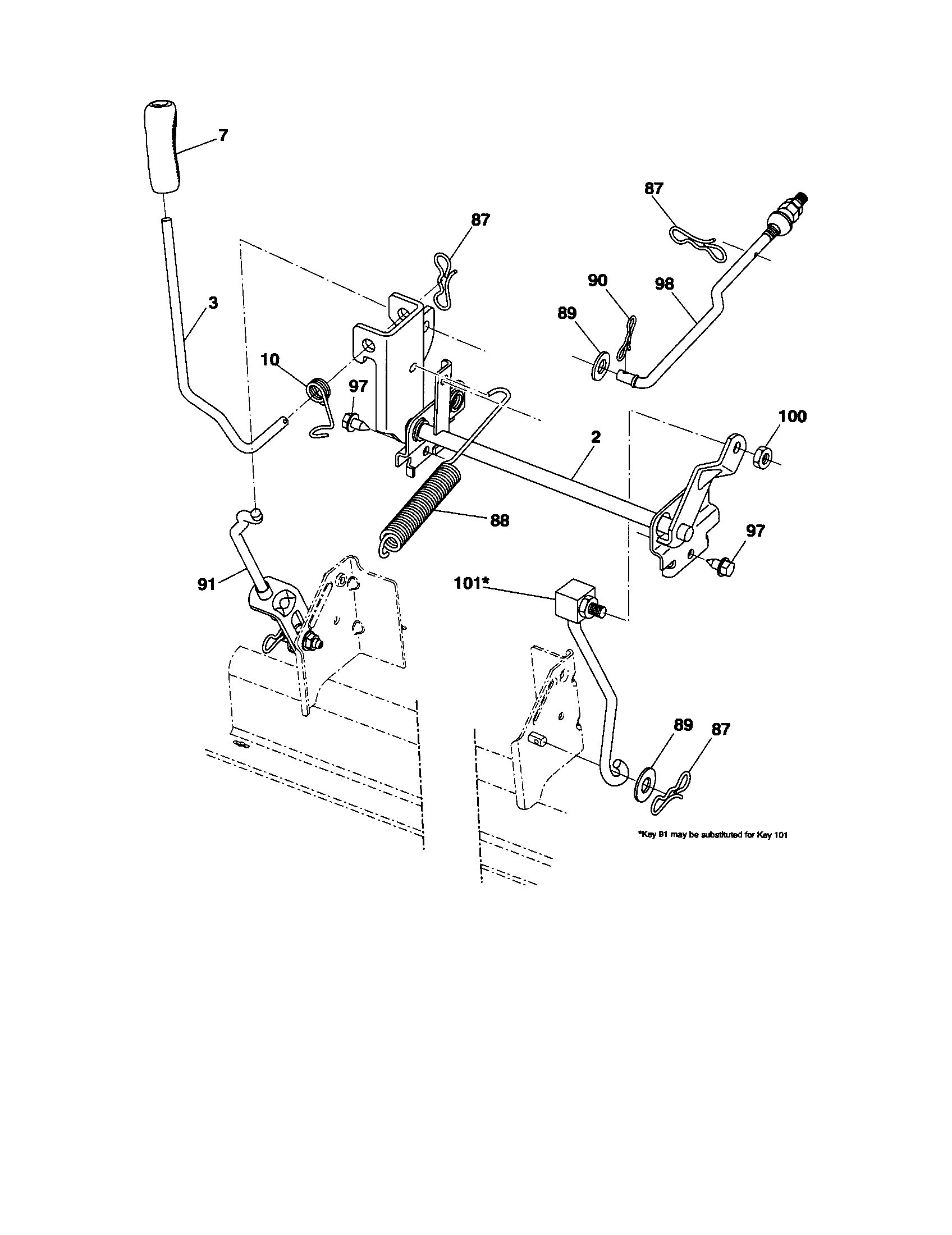 Craftsman 917289213 lift diagram