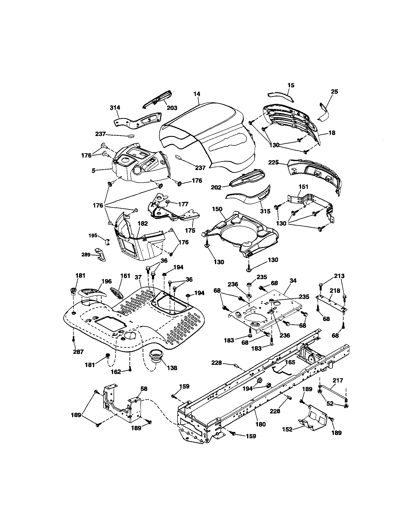 Craftsman 917289253 chassis diagram