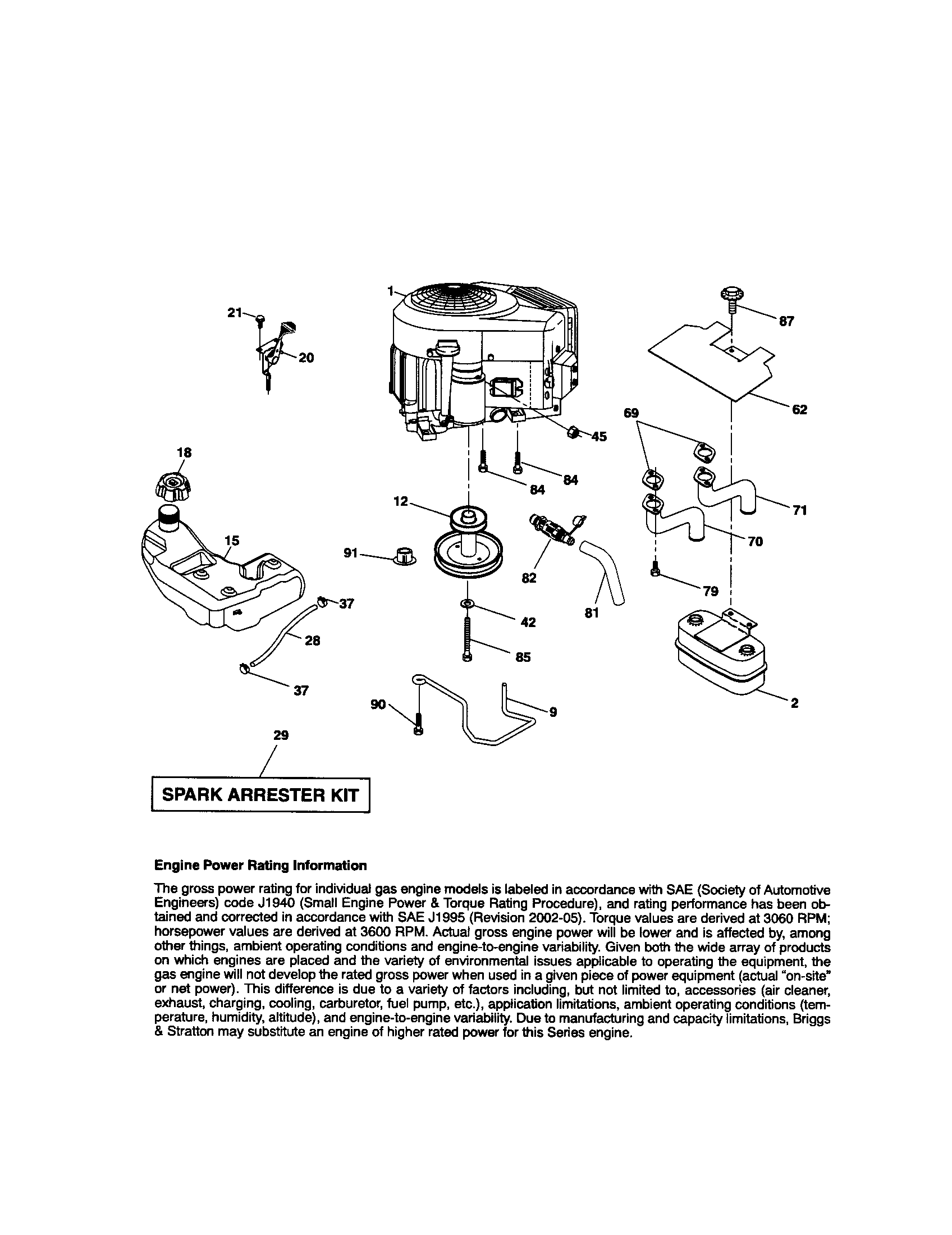 Craftsman 917289253 engine diagram