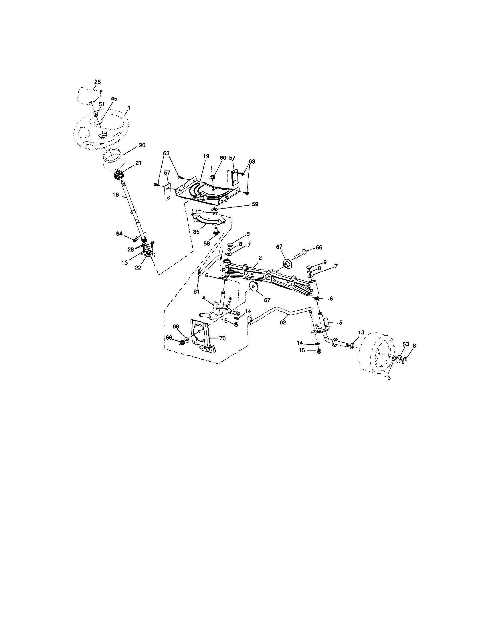 Craftsman 917289253 steering diagram