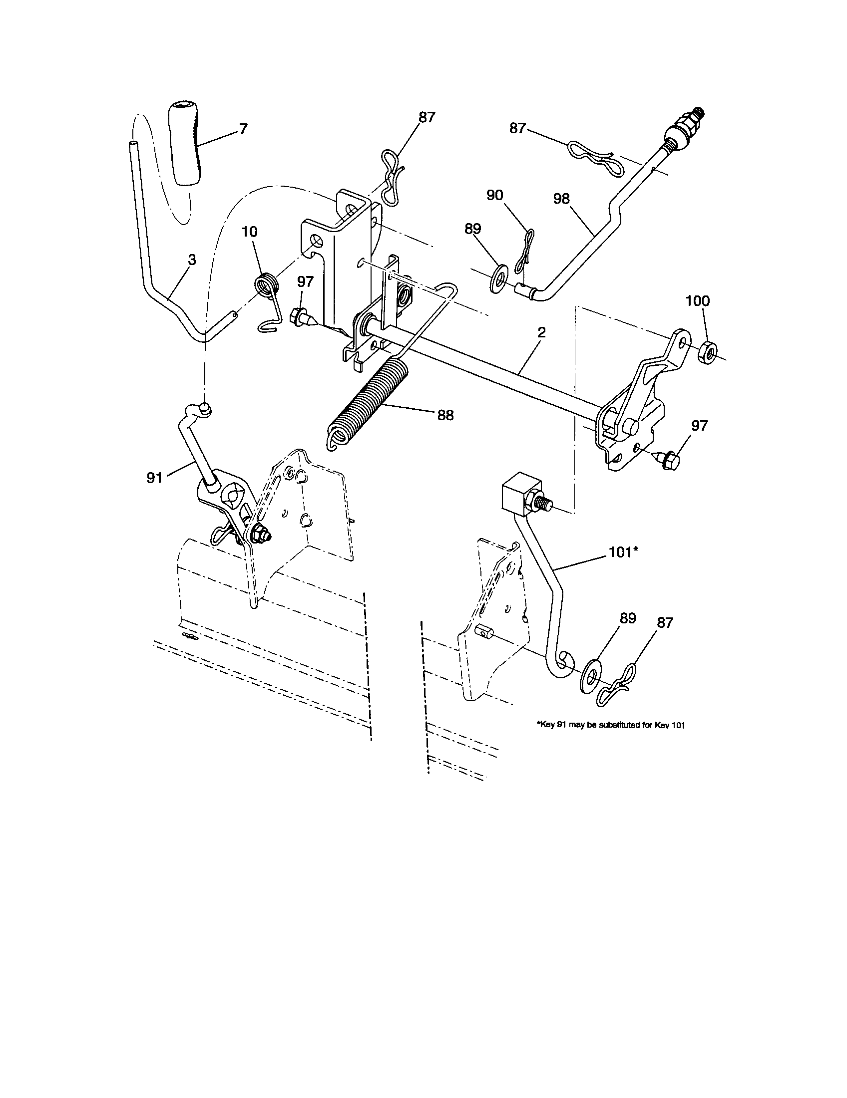 Craftsman 917289263 lift diagram
