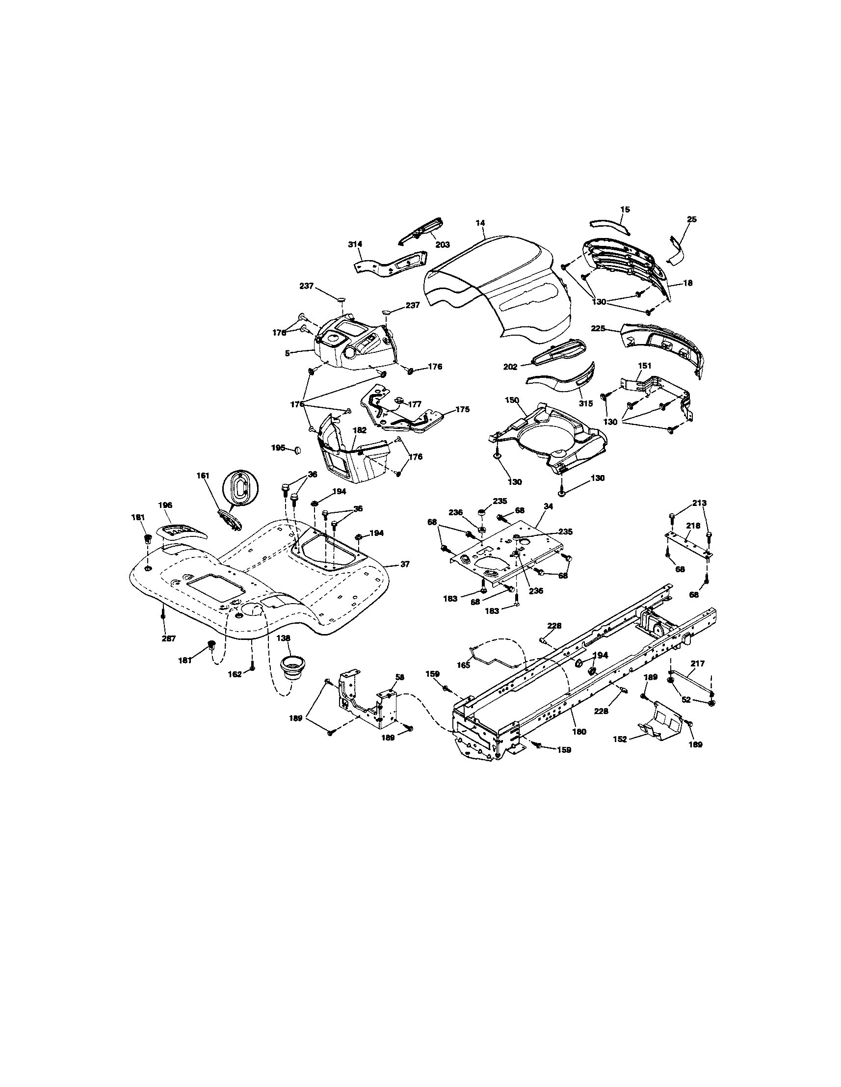 Craftsman 917289272 chassis diagram
