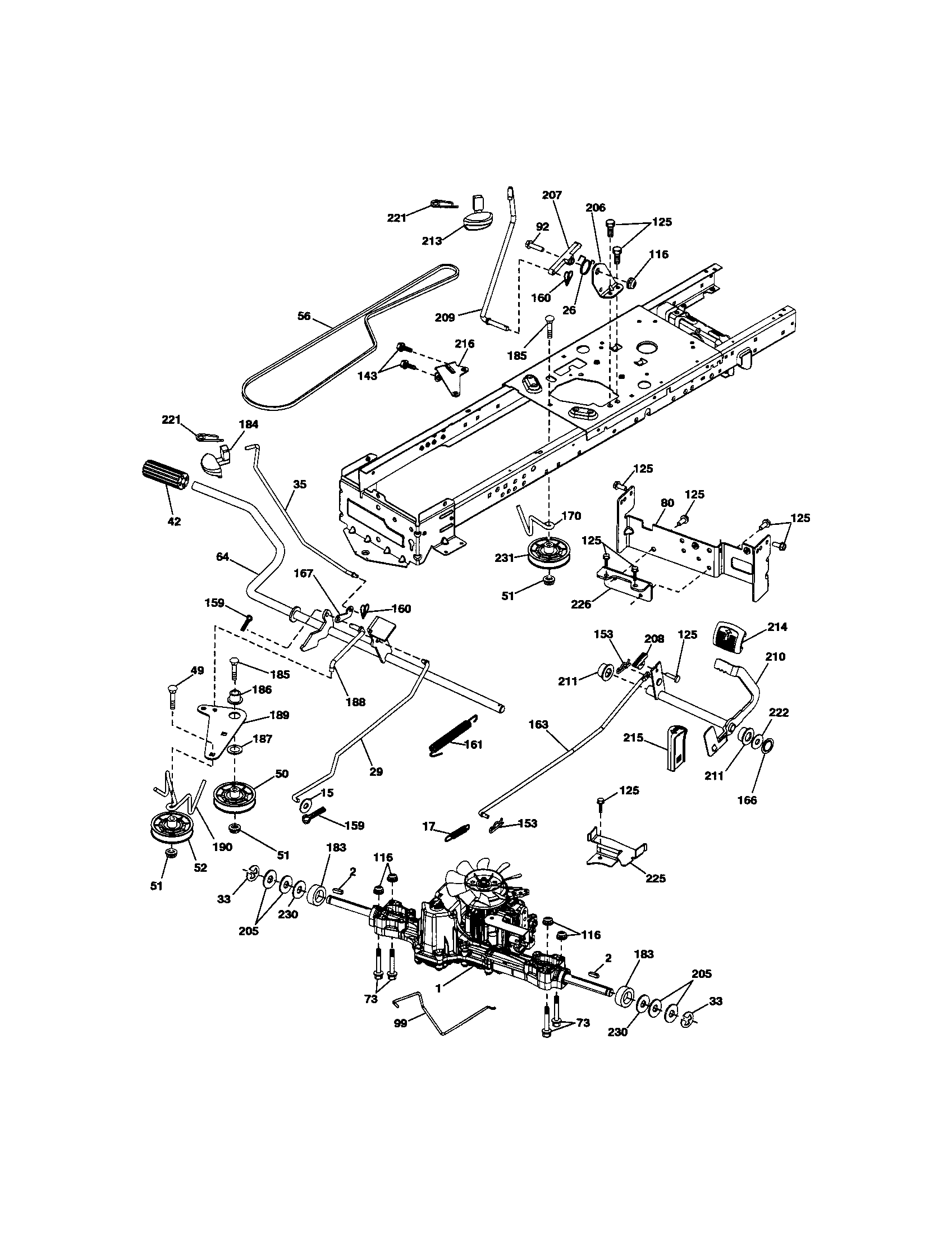 Craftsman 917289272 ground drive diagram
