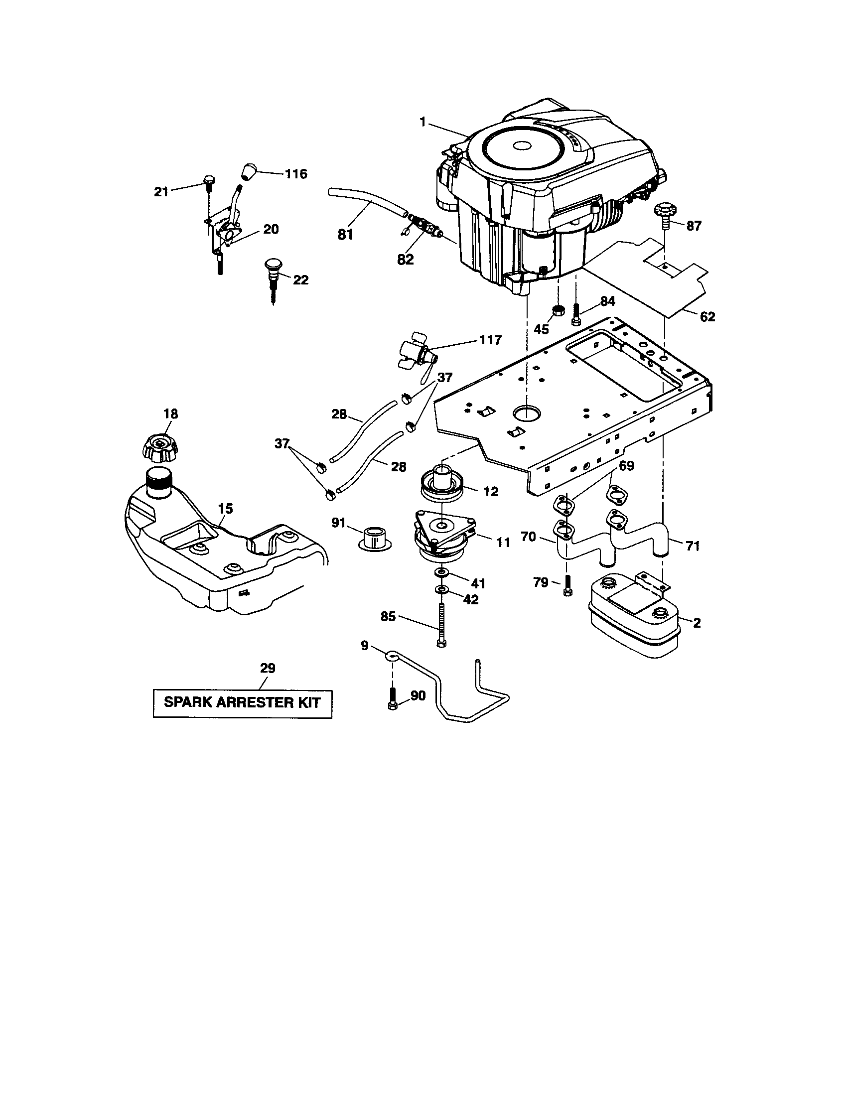 Craftsman 917289472 engine diagram