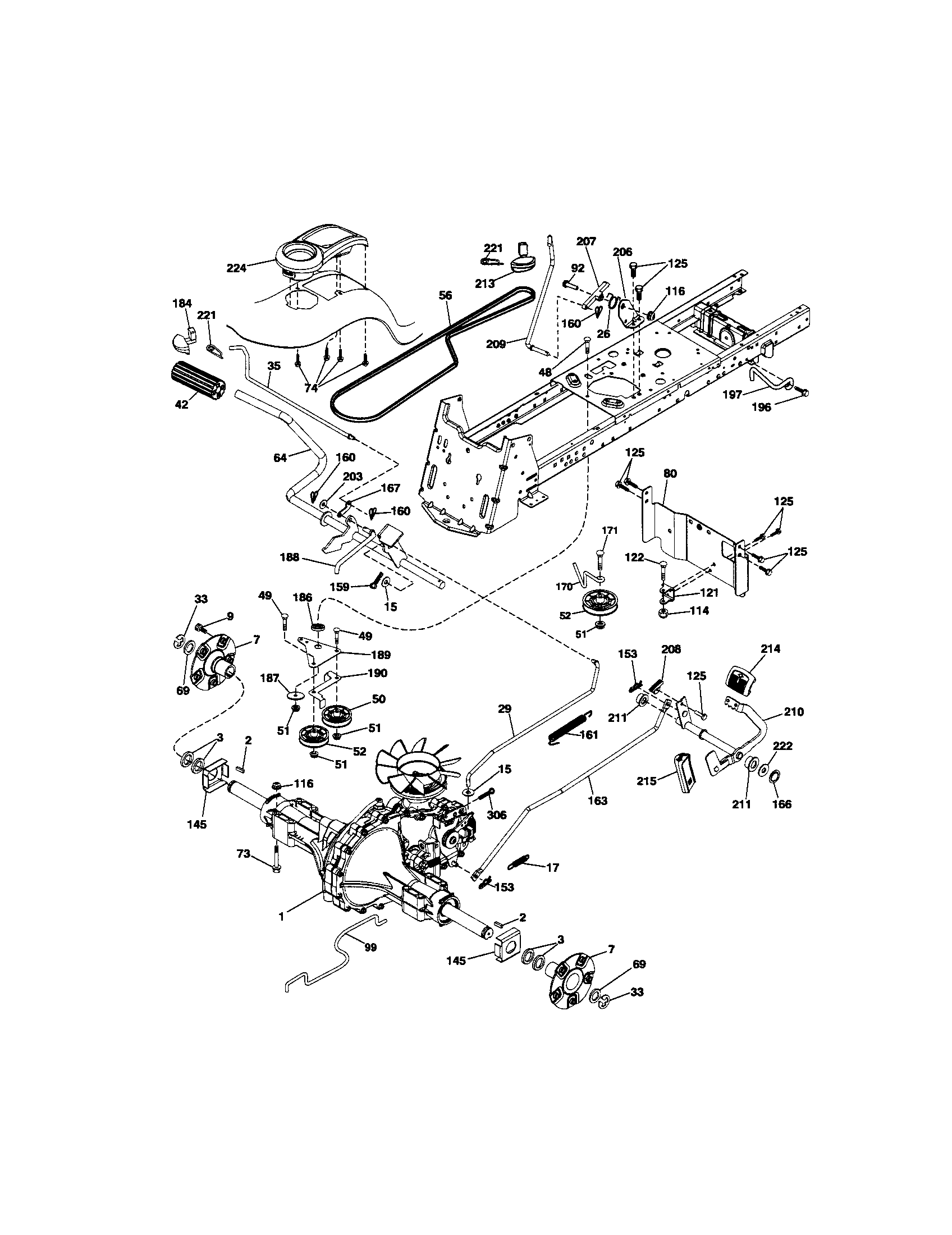 Craftsman 917289482 ground drive diagram