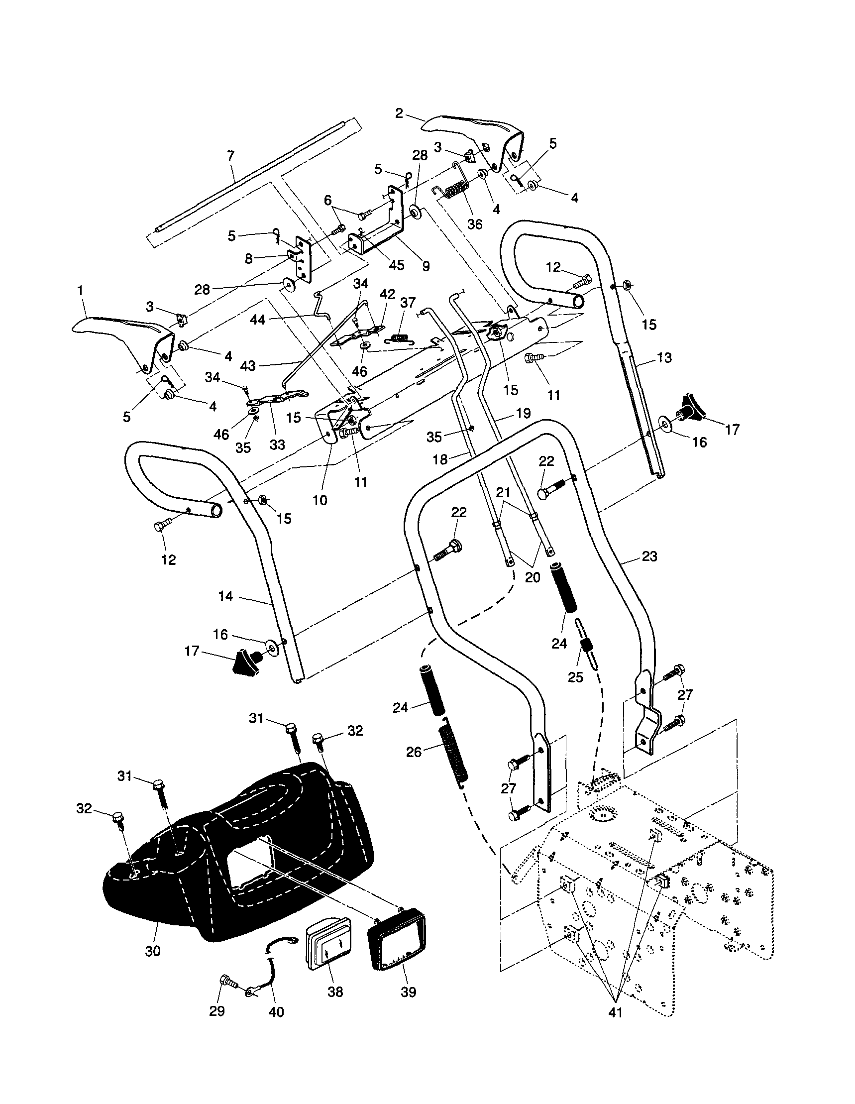 Craftsman 917881150 handles diagram