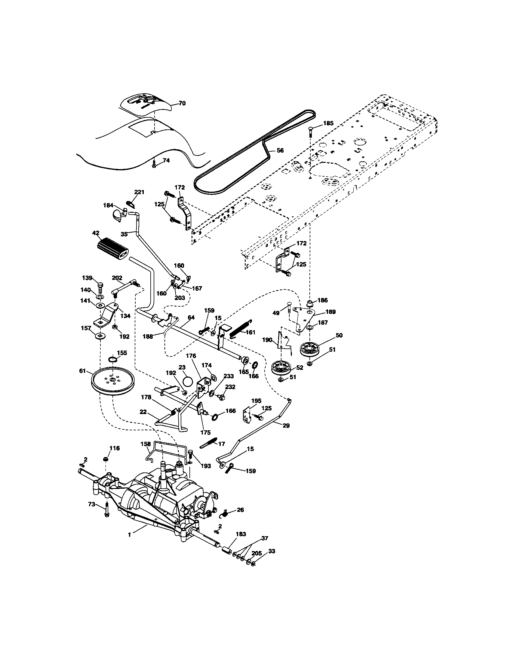Craftsman 917289210 ground drive diagram