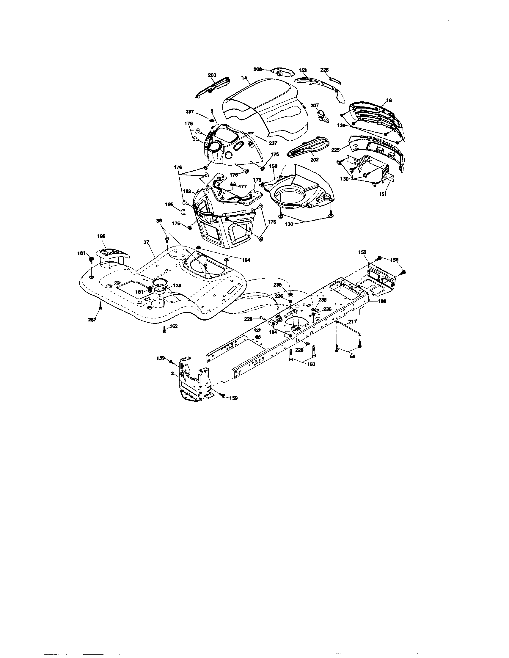 Craftsman 917288340 chassis and enclosures diagram