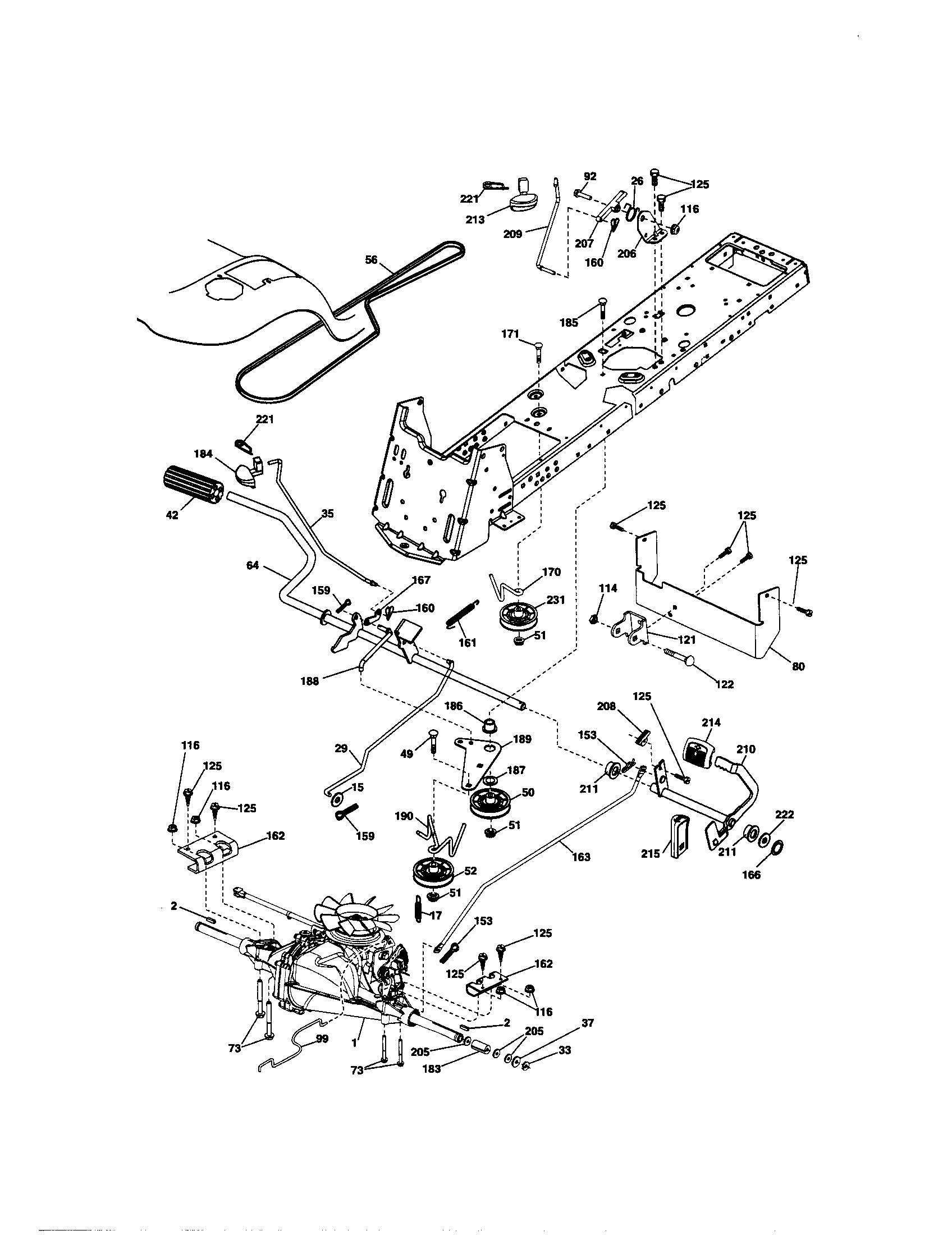 Craftsman 917288340 ground drive diagram