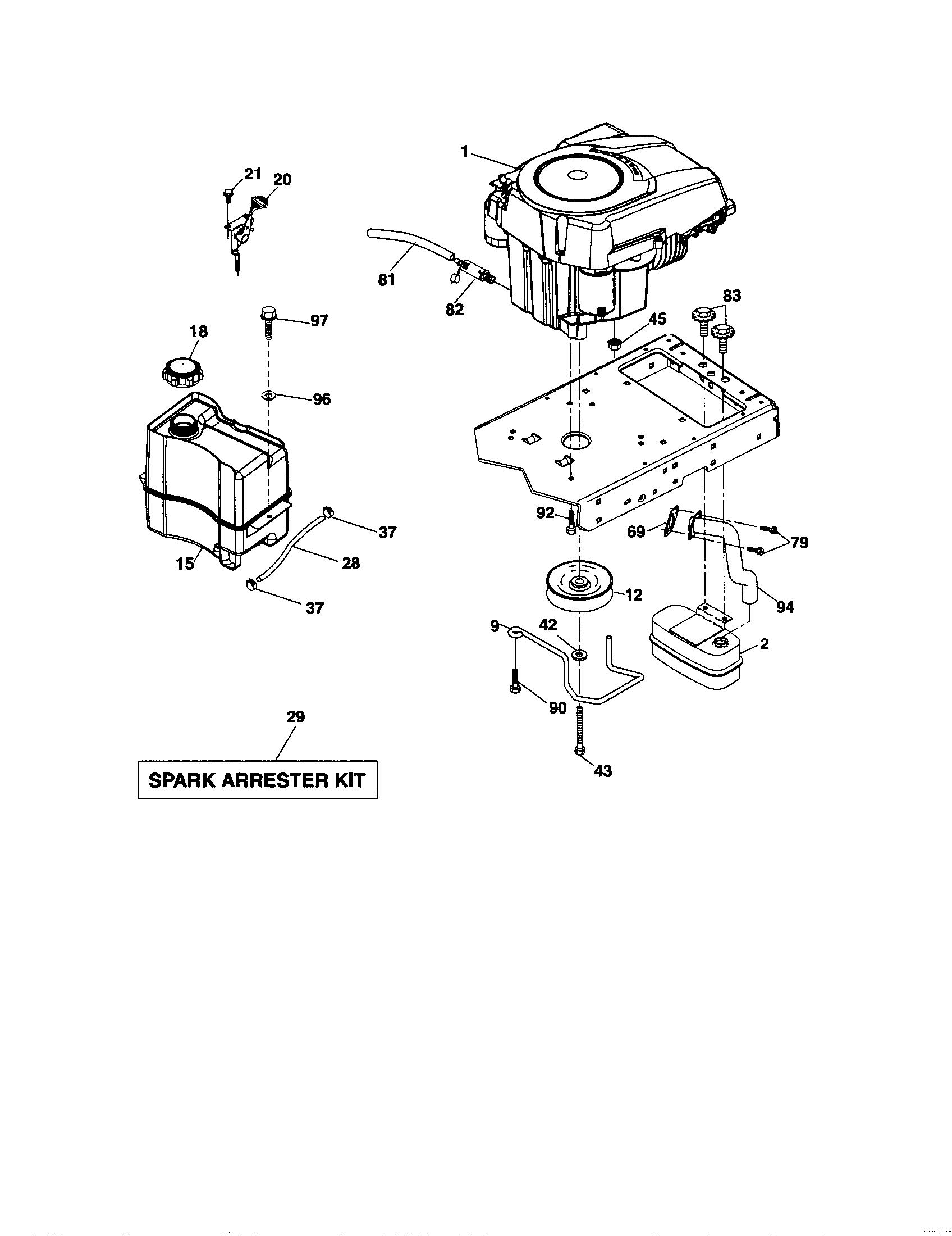 Craftsman 917288340 engine diagram