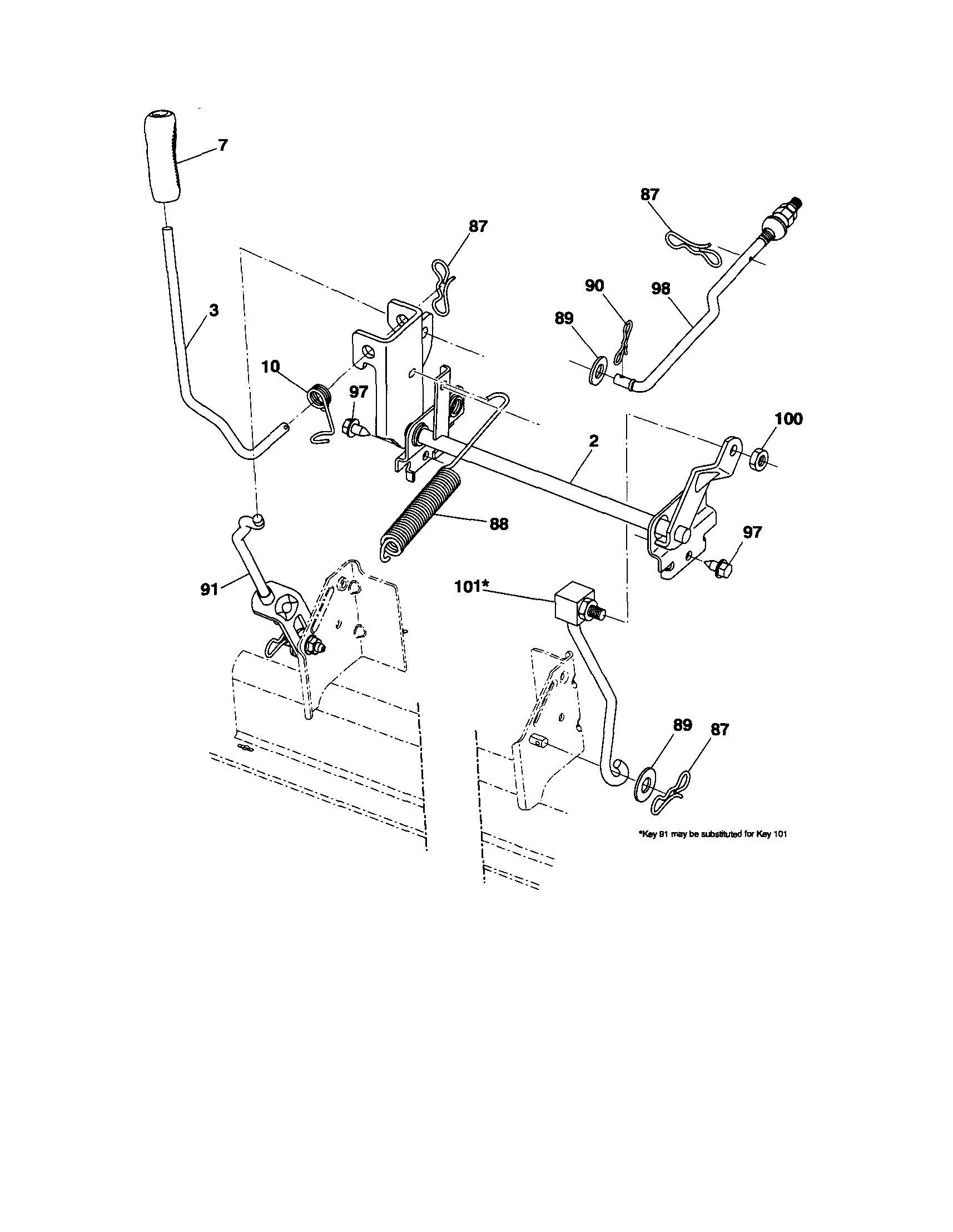 Craftsman 917289211 lift diagram