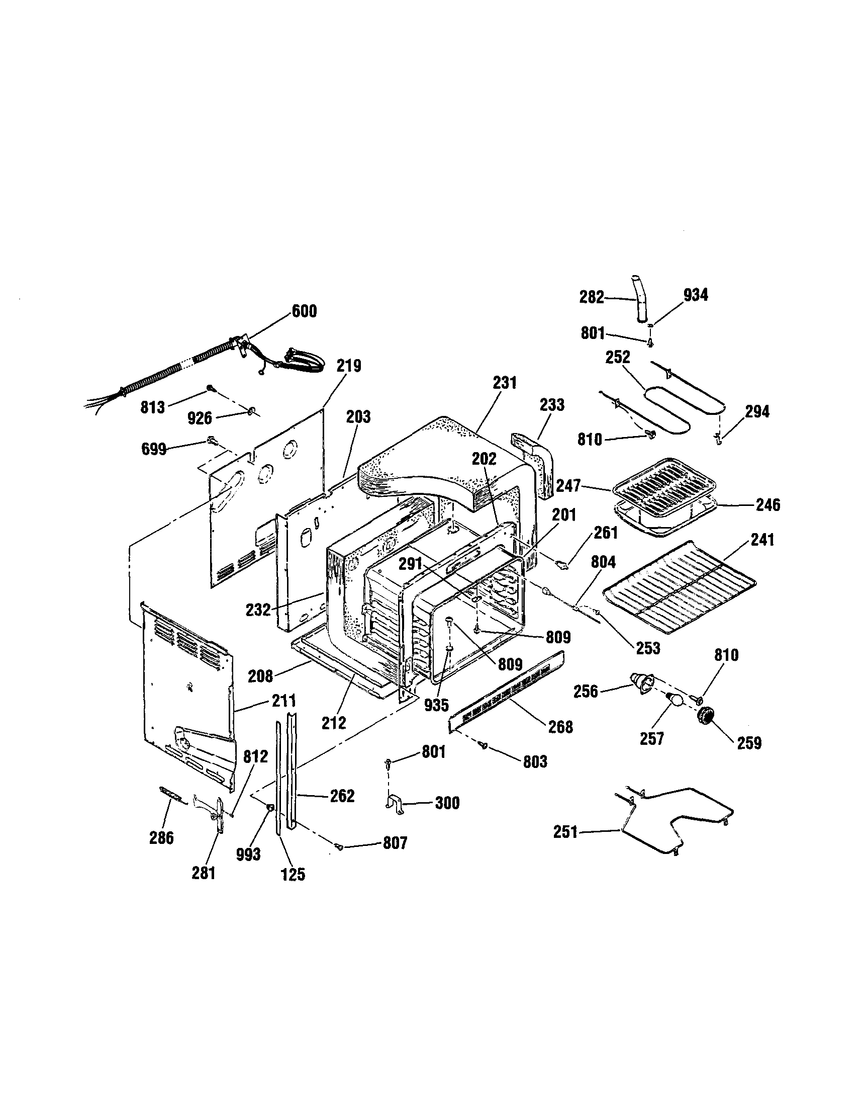 Kenmore 91145565893 body diagram