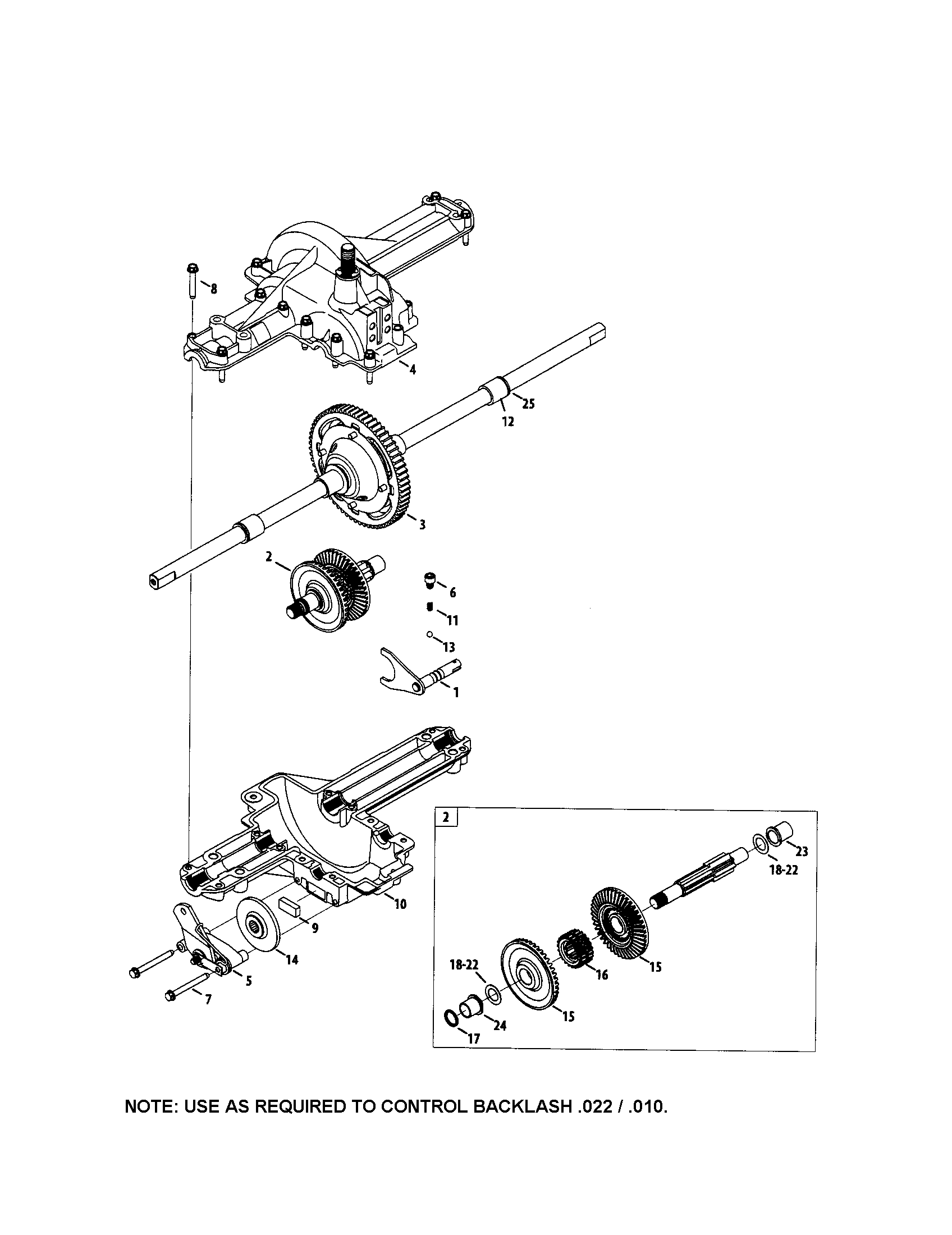 MTD 13AX90YT001 tranmission diagram