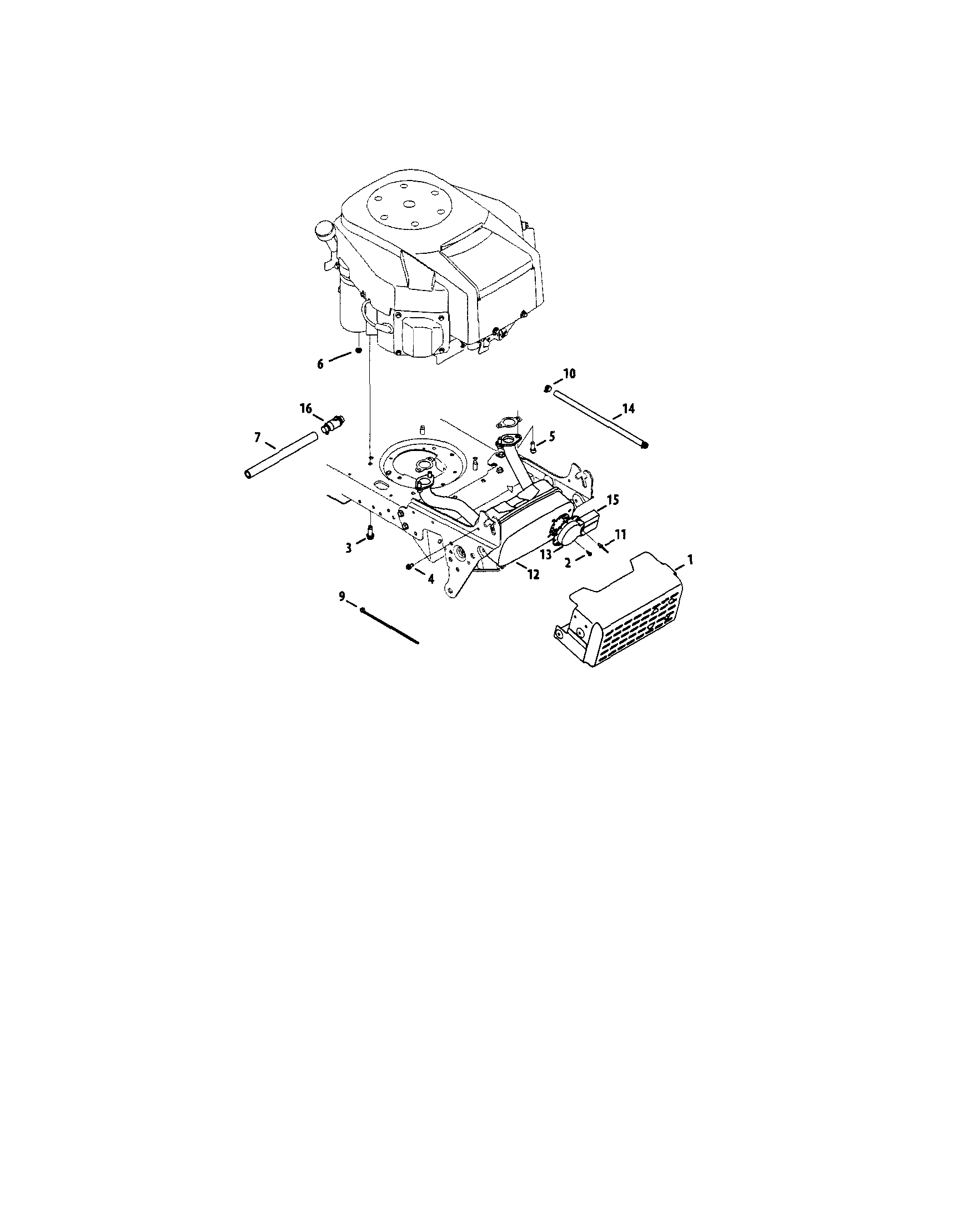 MTD 13AX90YT001 engine accessories (kohler twin) diagram