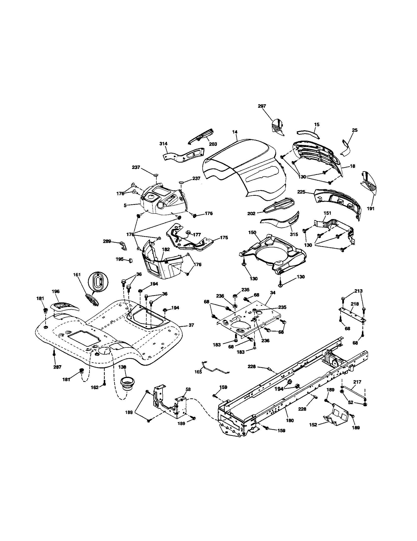 Craftsman 917254141 chassis diagram