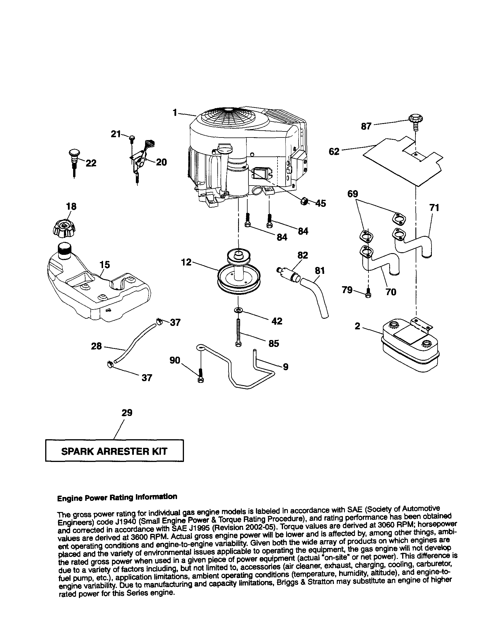 Craftsman 917254141 engine diagram