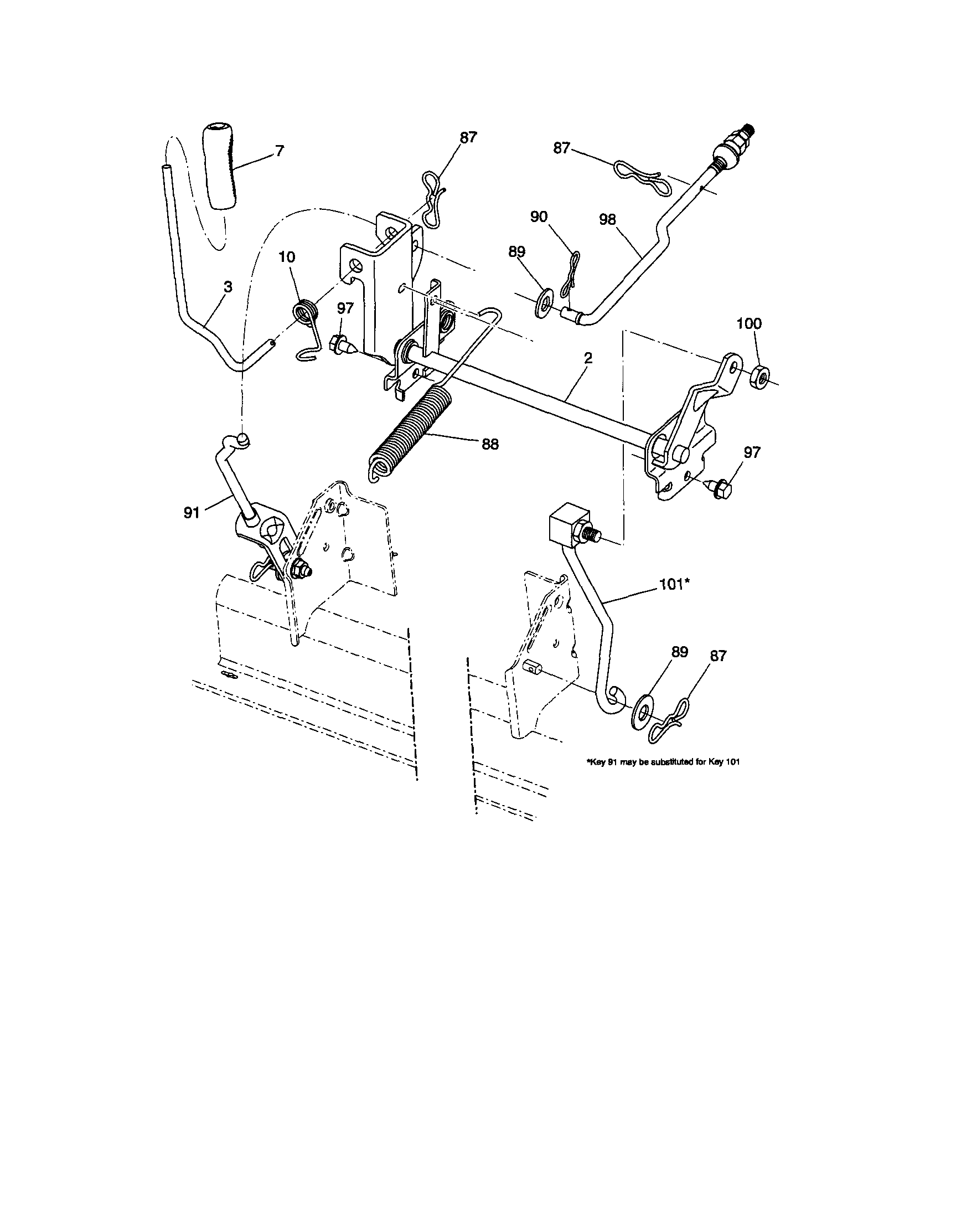Craftsman 917254141 lift diagram