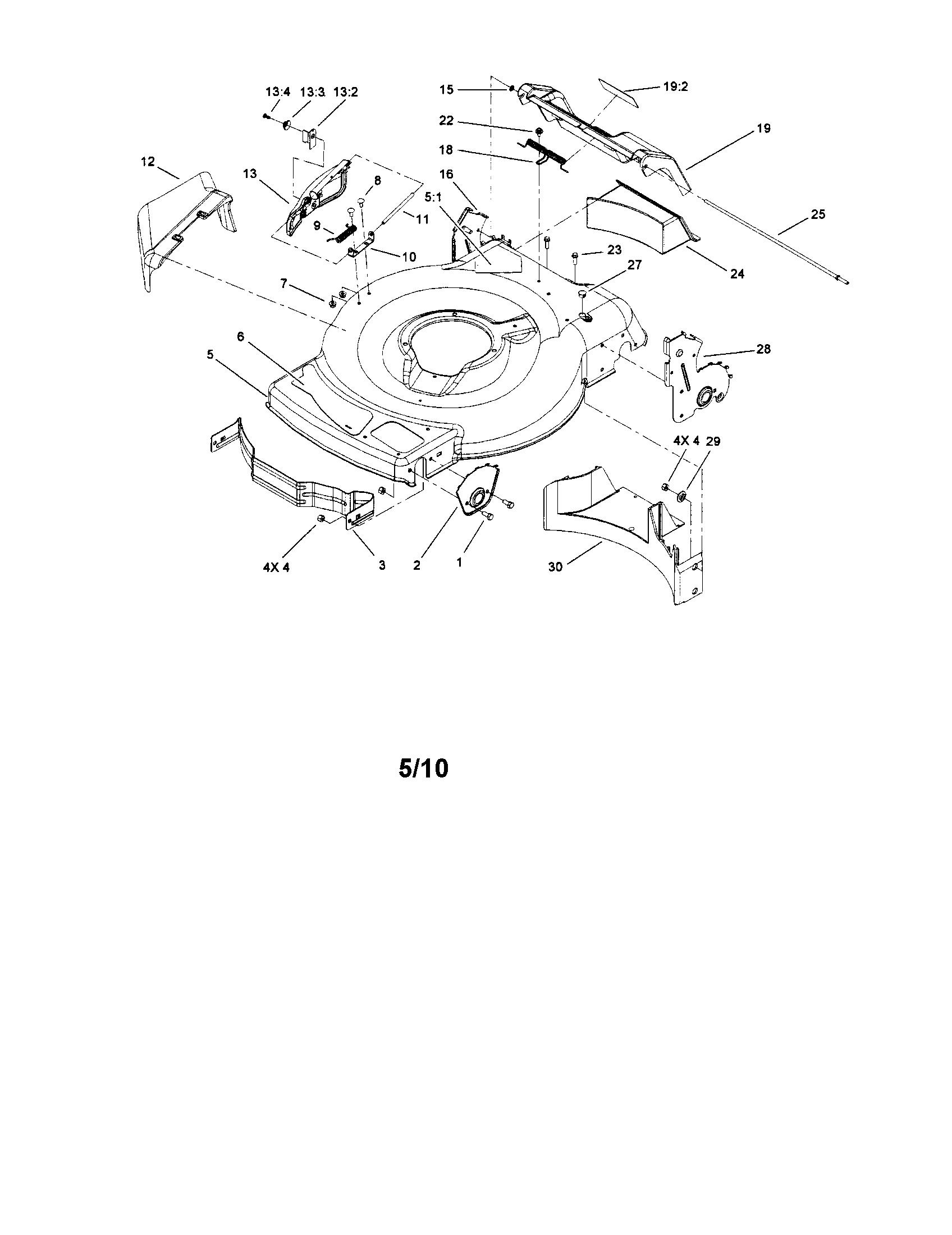 Toro 20070 housing assembly diagram