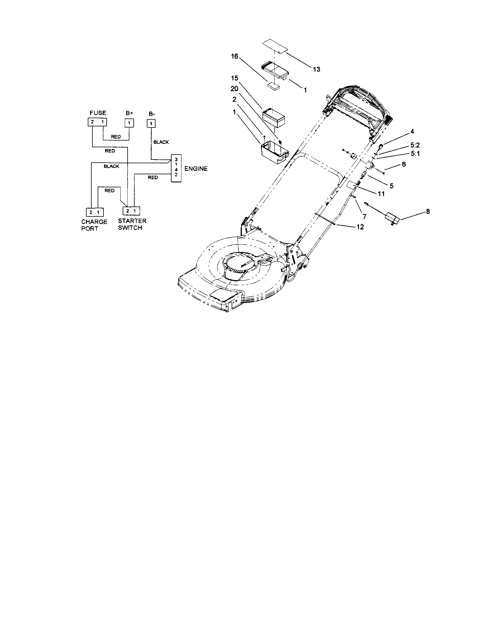 Toro 20070 electrical assembly diagram