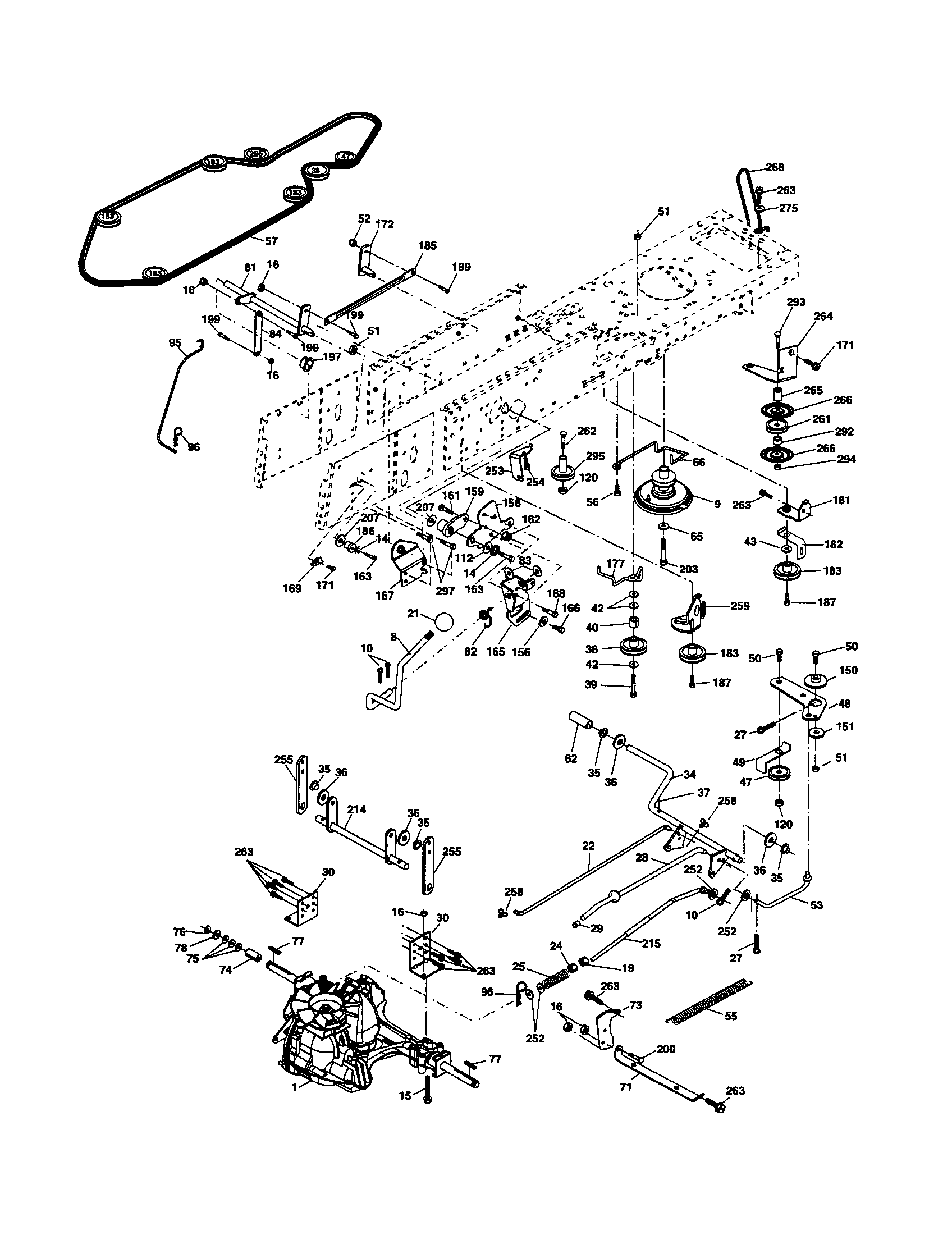 Craftsman 917254182 drive diagram