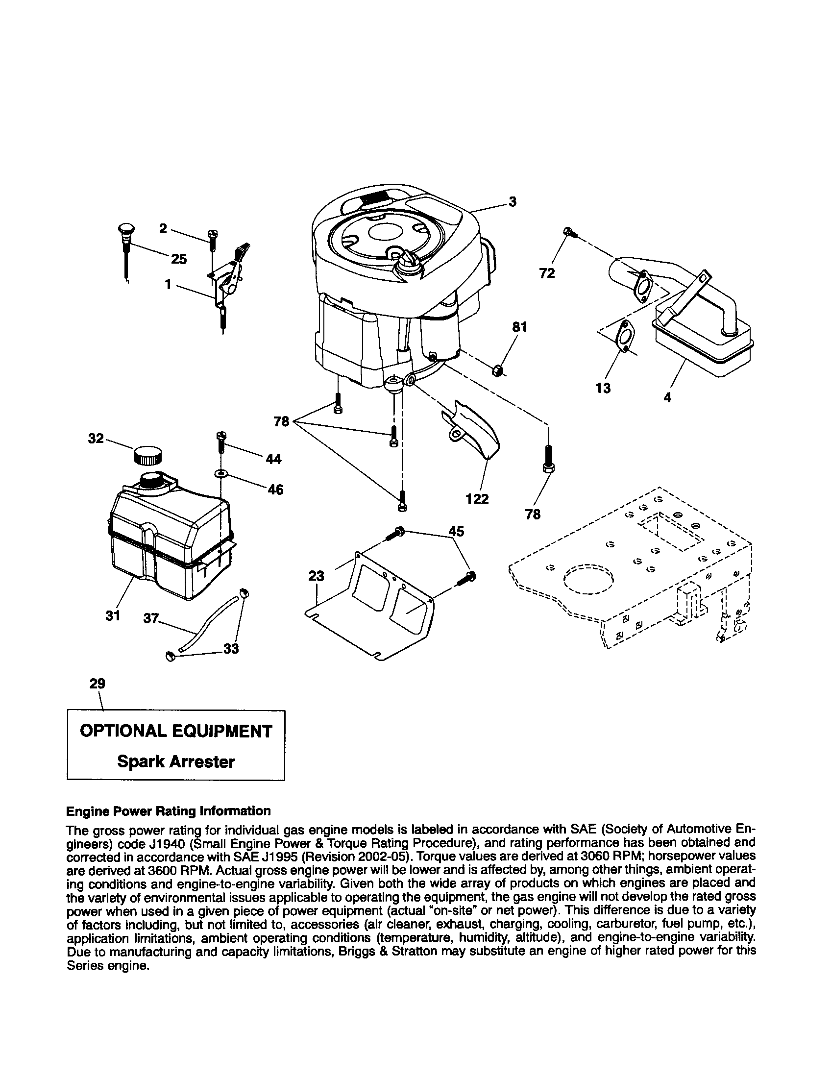 Craftsman 917254182 engine diagram