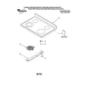 Whirlpool RF362LXTS0 cooktop diagram