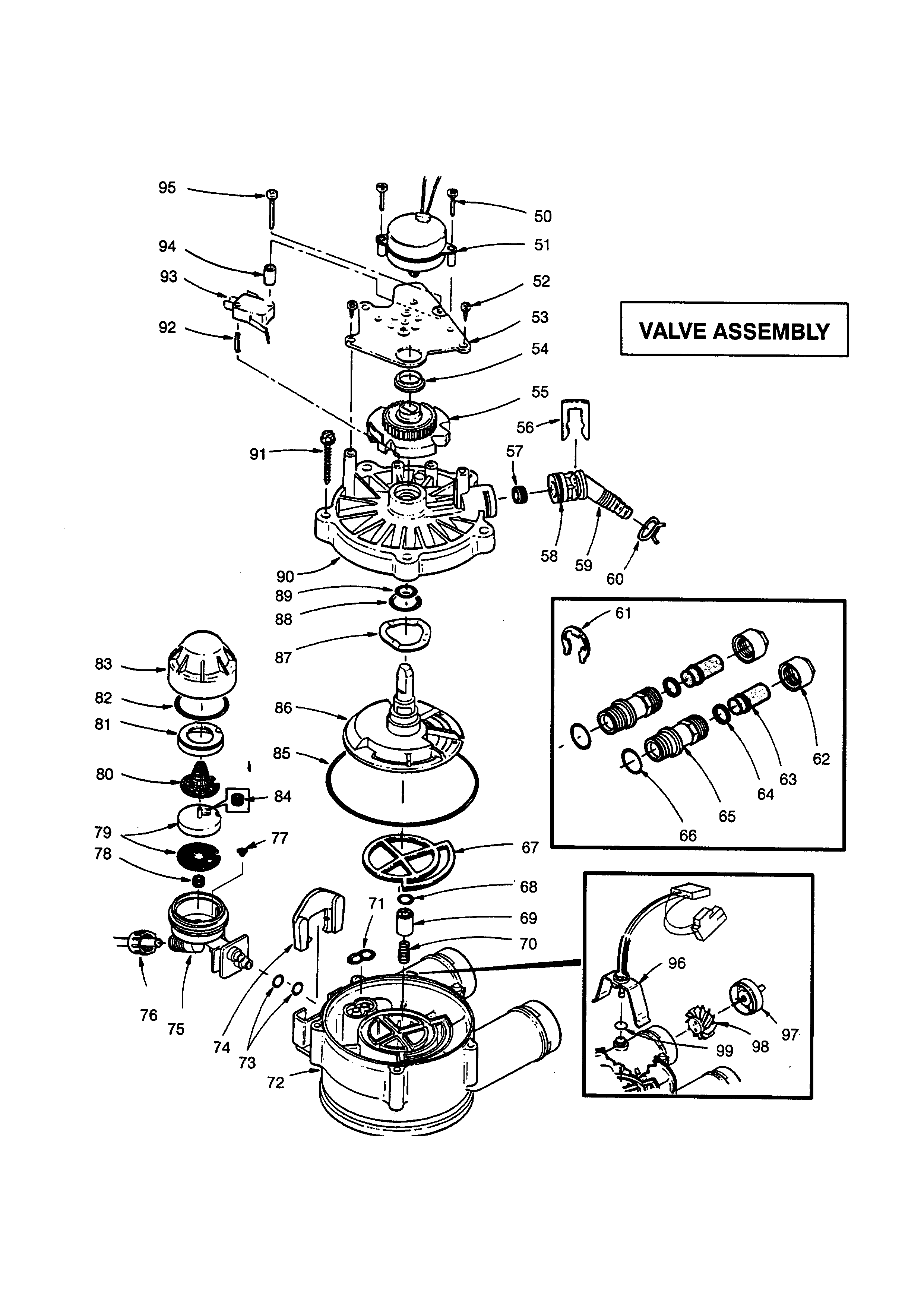 Kenmore 625348591 valve assembly diagram