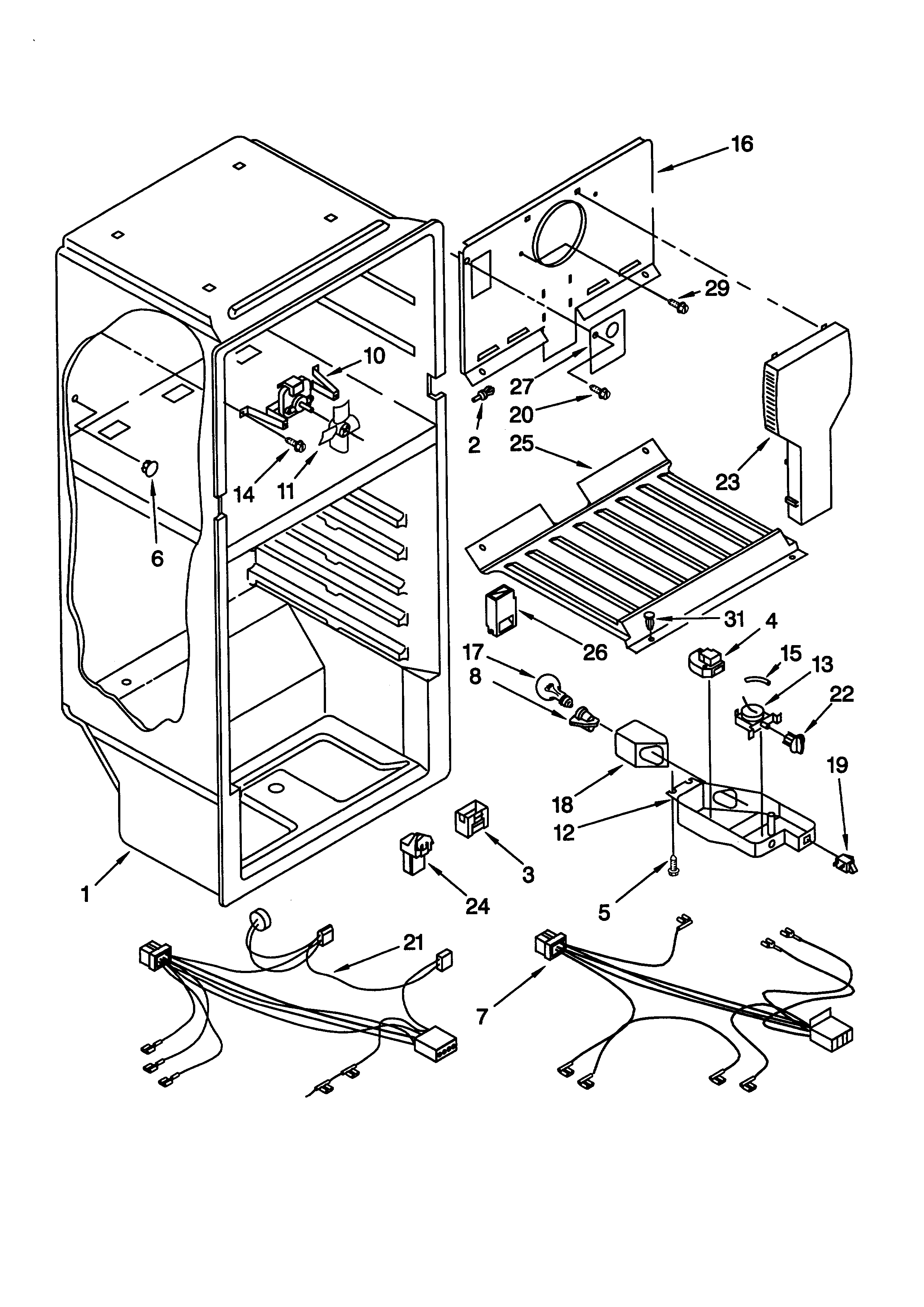 Whirlpool ET14CKYGN01 liner diagram